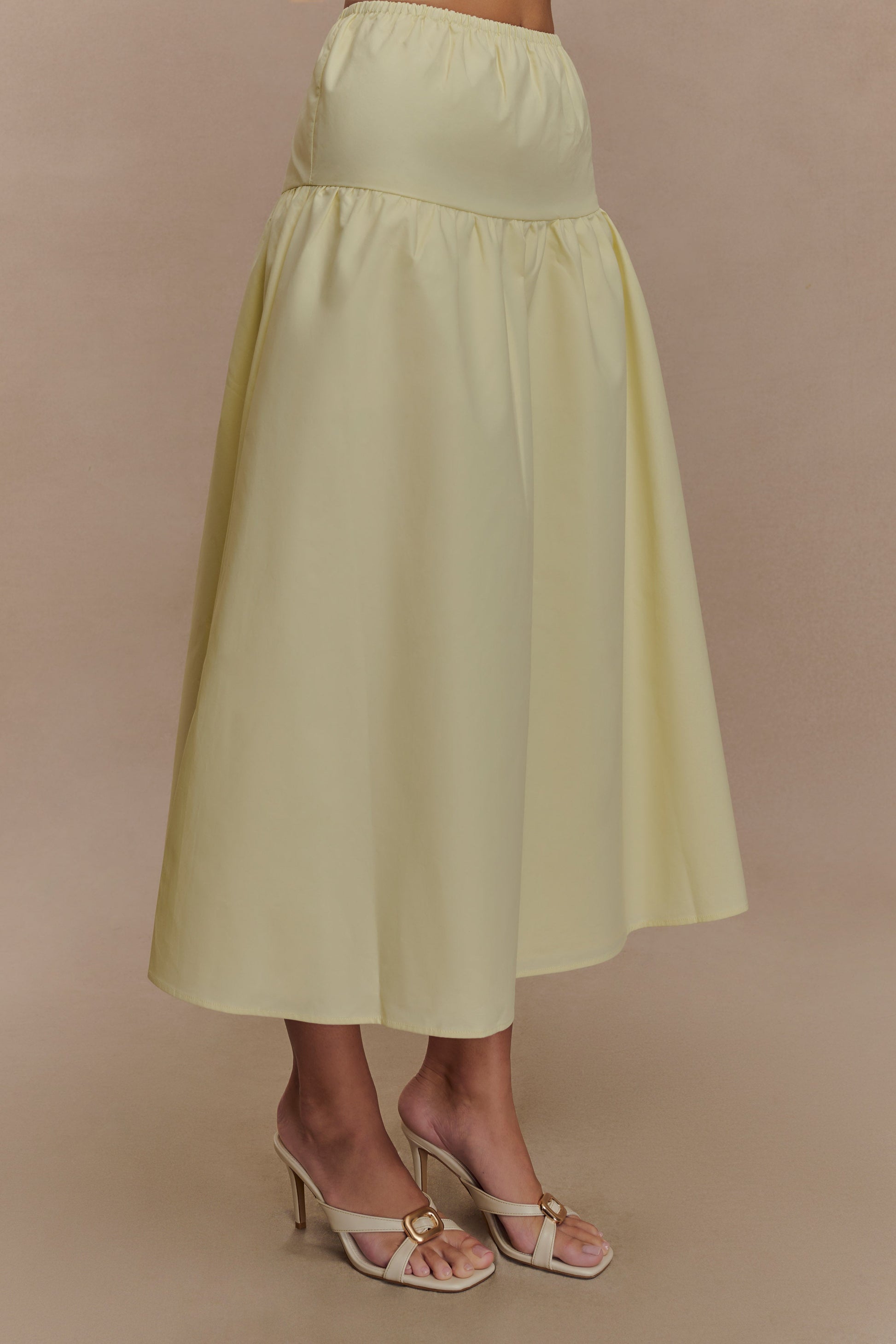 Amirah Midi Skirt - Lemon #4