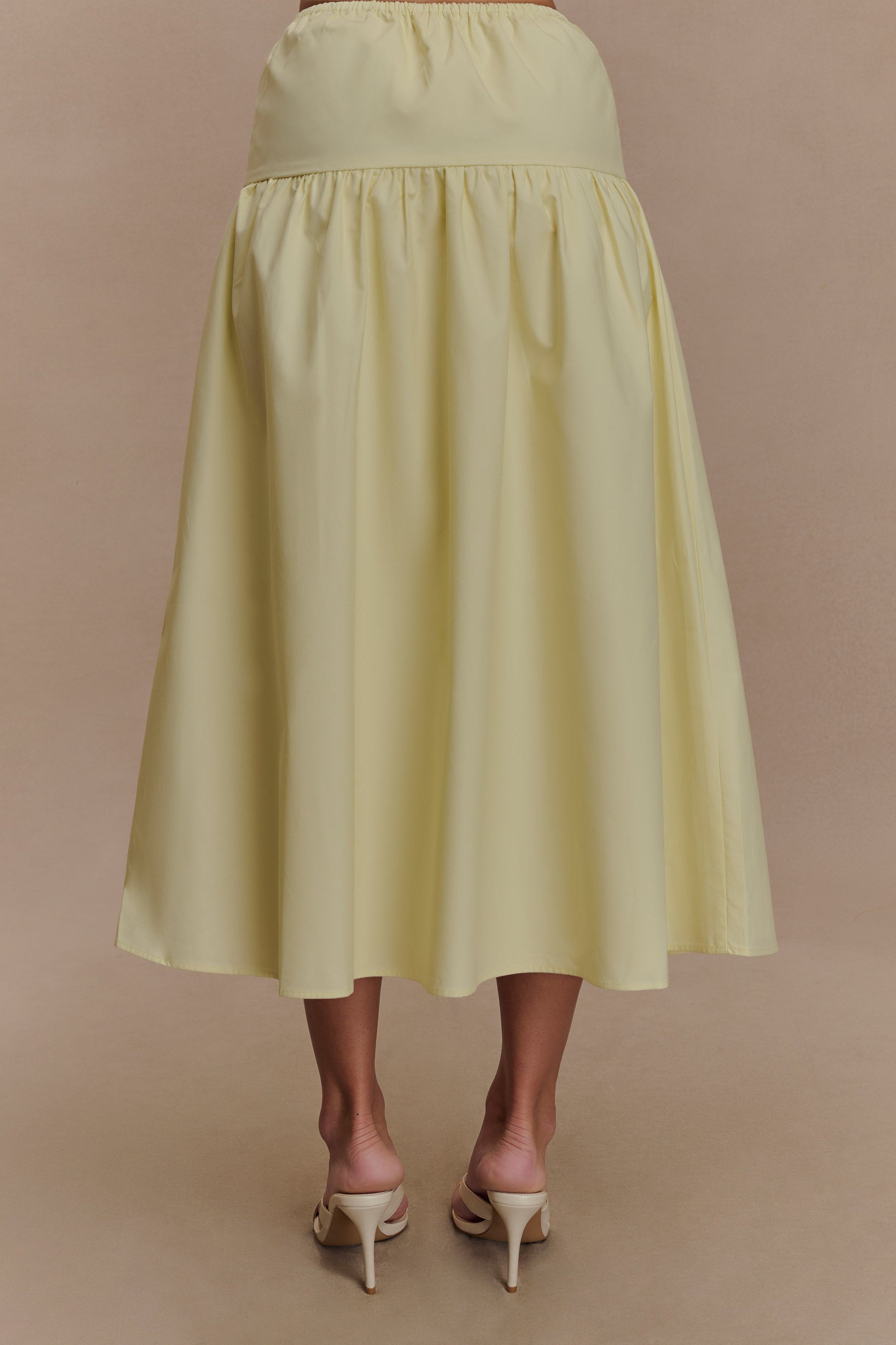 Amirah Midi Skirt - Lemon #2
