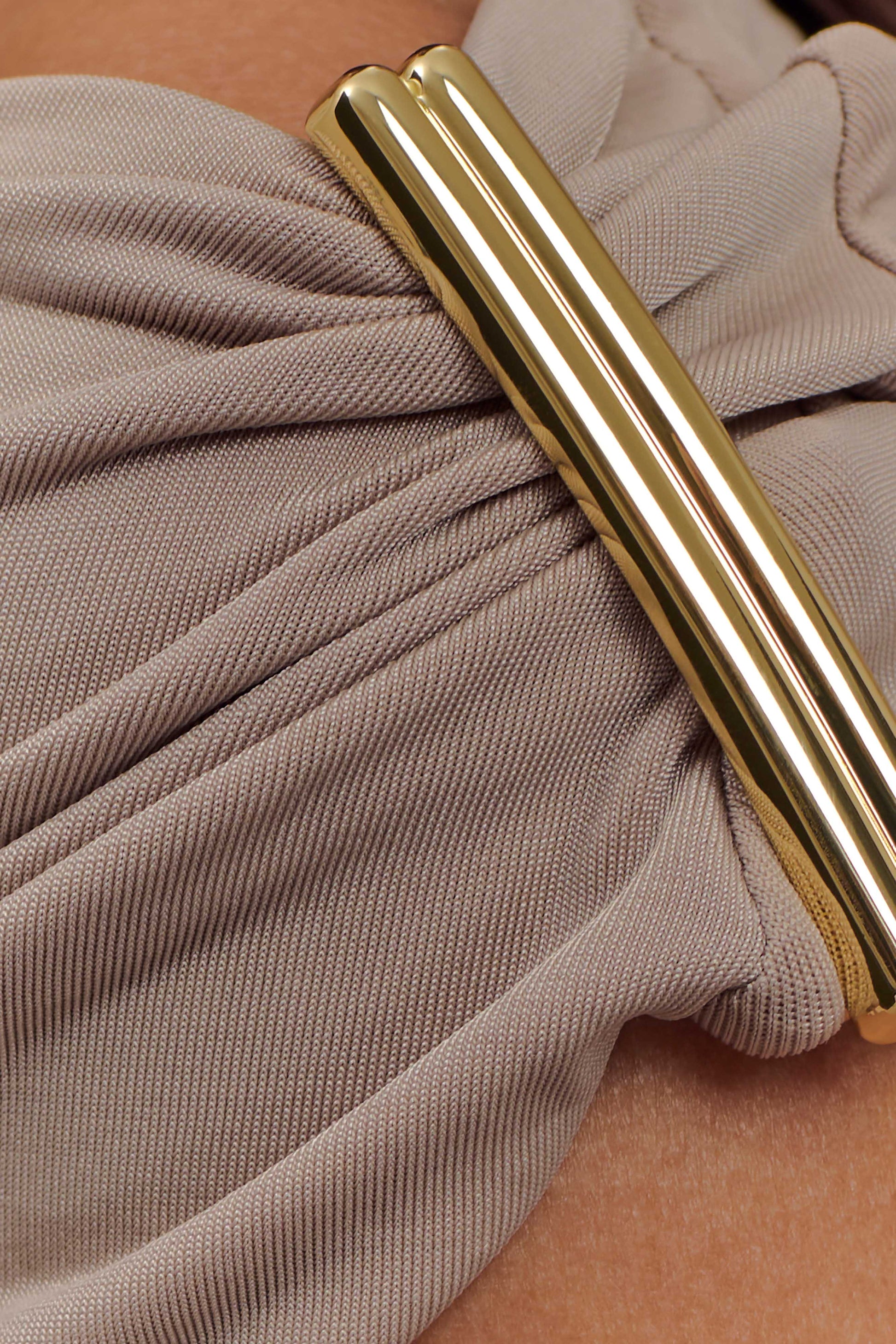 Kinsley Slinky Top With Hardware - Taupe #7