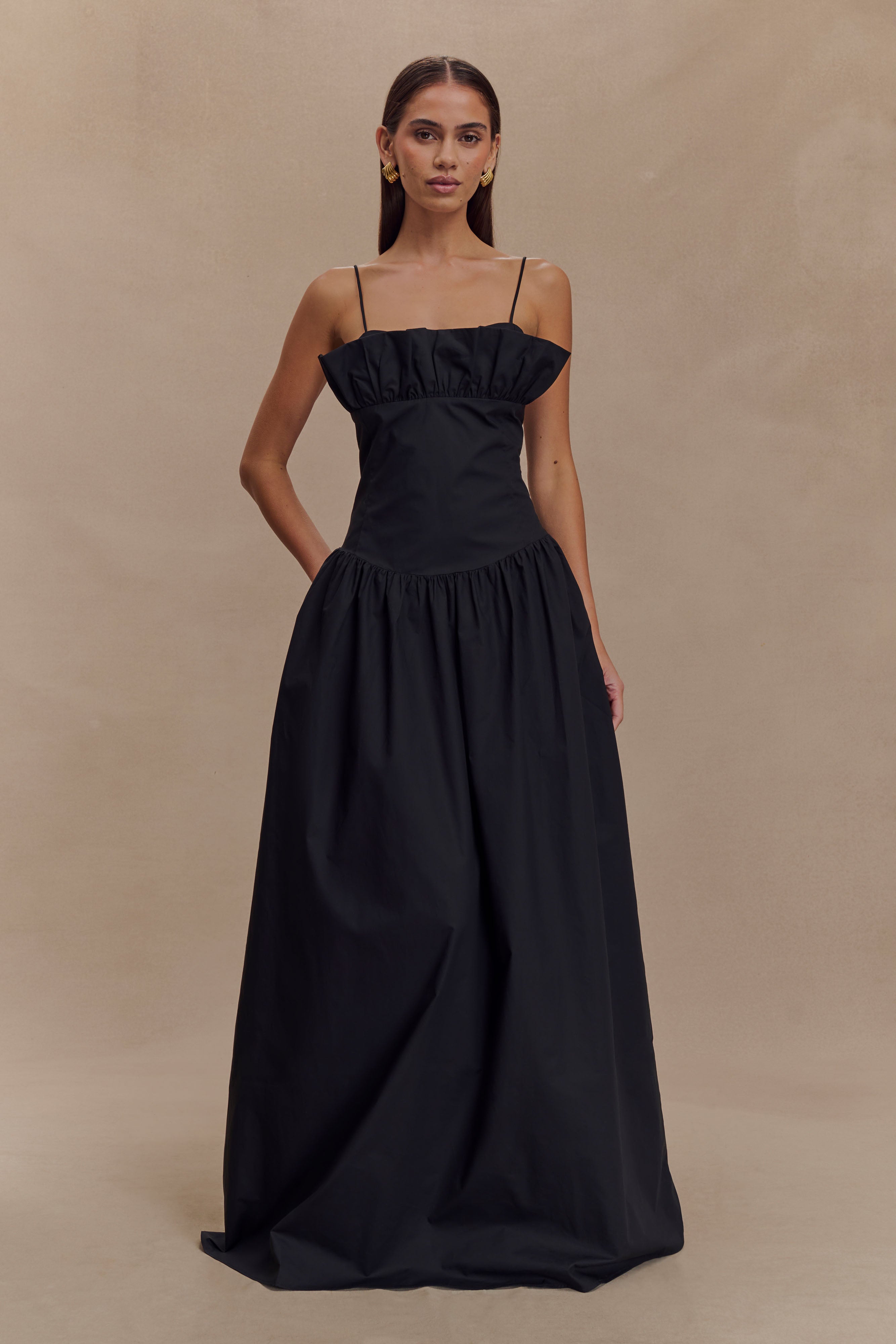 kana♡ Many way frill dress Sサイズ　ブラック Janis Cotton Frill Maxi Dress - Black | MESHKI UK