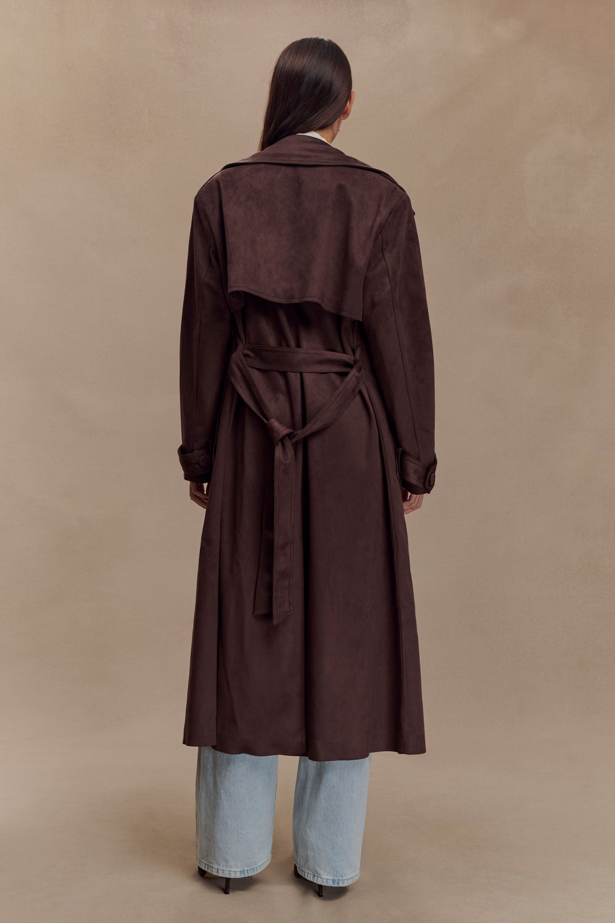 Marc Faux Suede Coat - Cocoa Chocolate #6