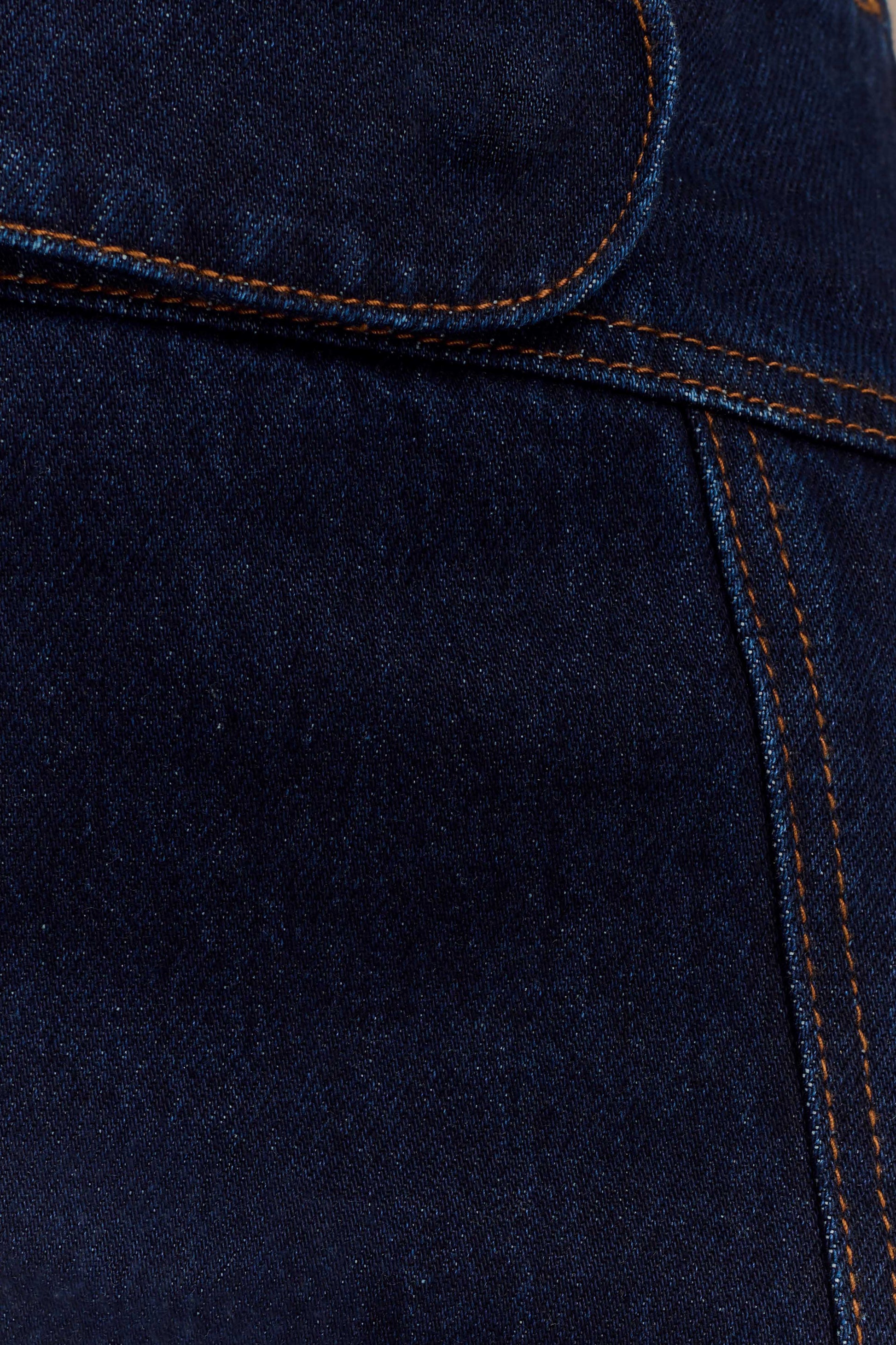 Fallon Denim Micro Mini Skort - Indigo Blue #8