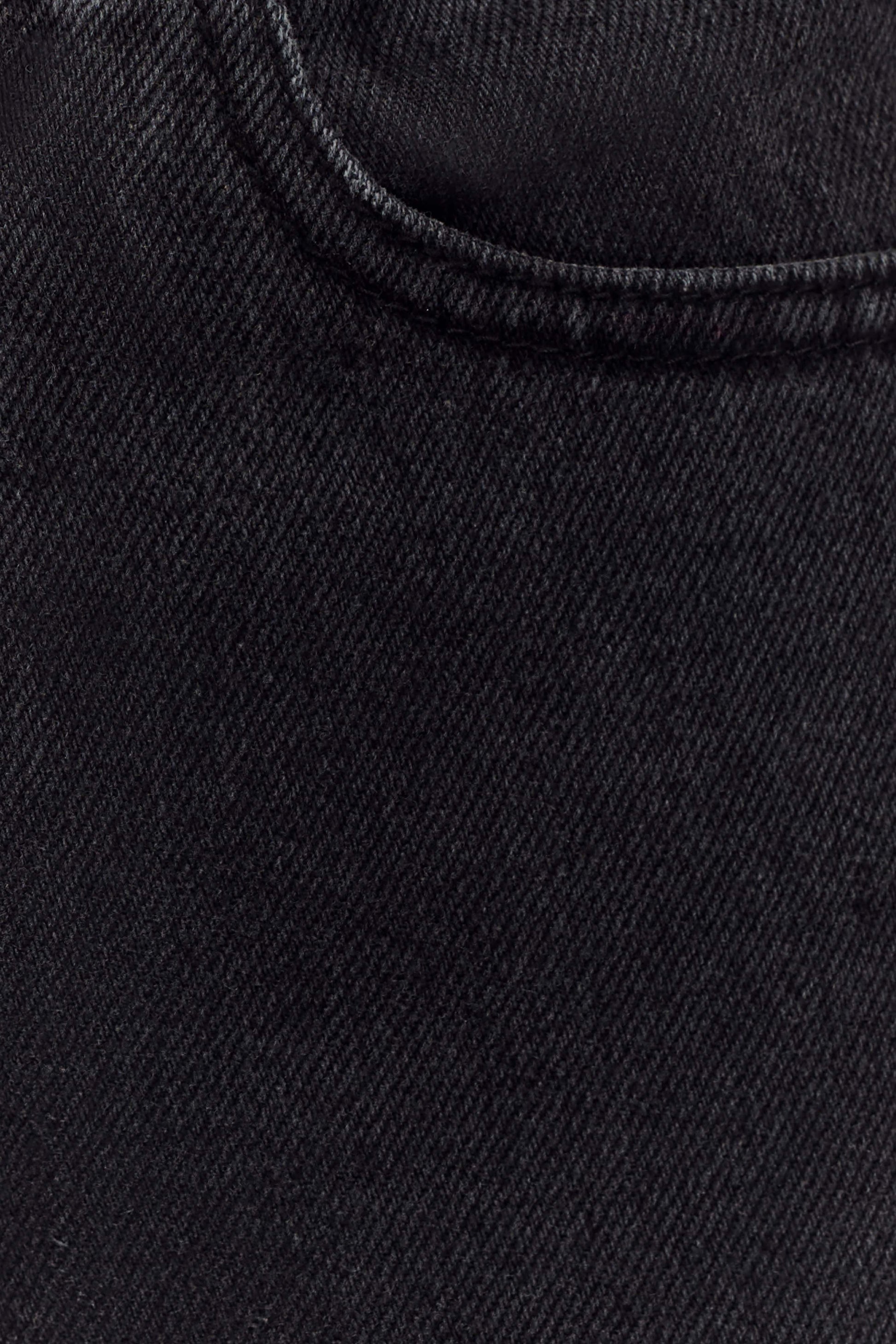 Caitlin Mid Rise Denim Jeans - Washed Black #7