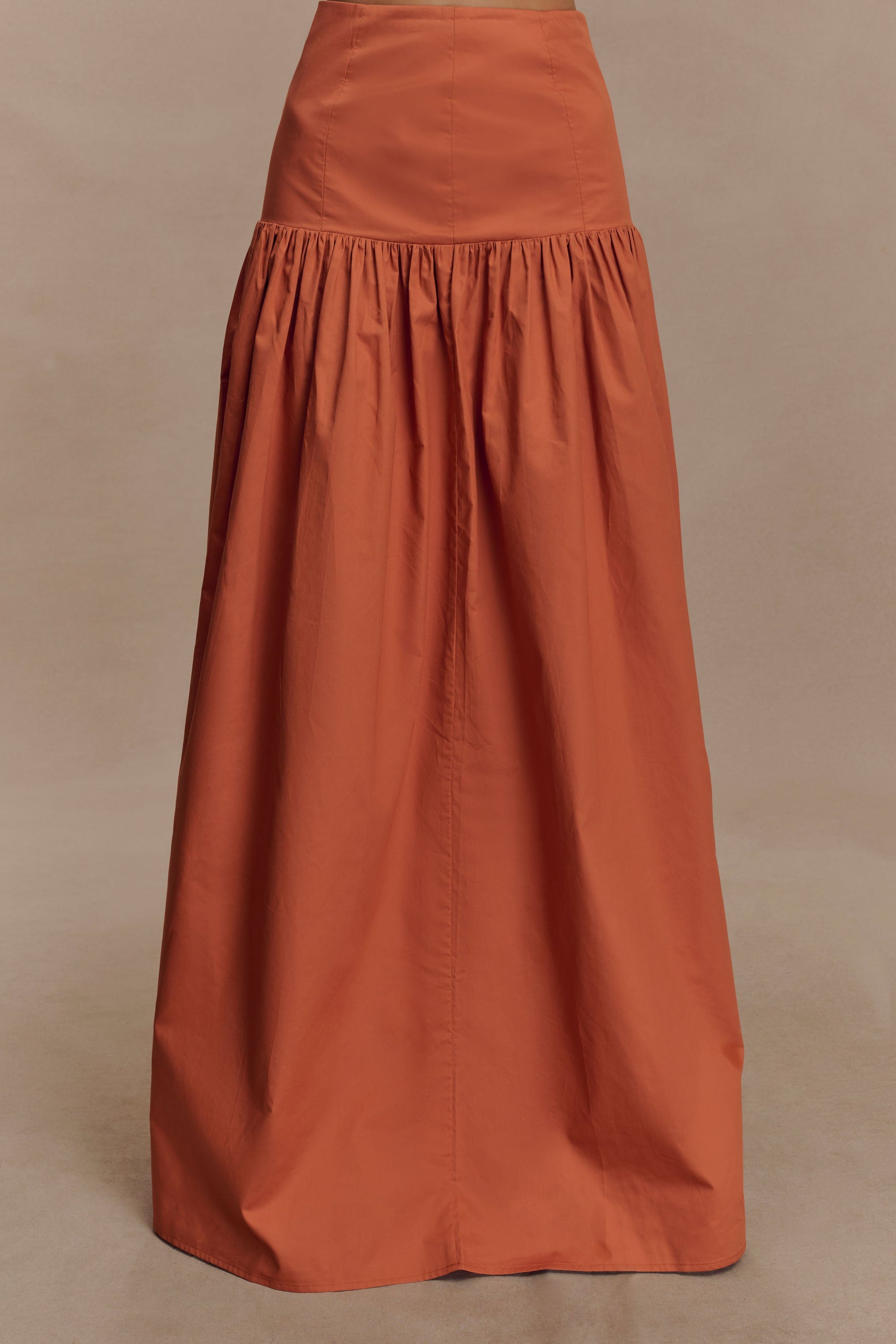 Autumn Maxi Skirt - Burnt Orange #4