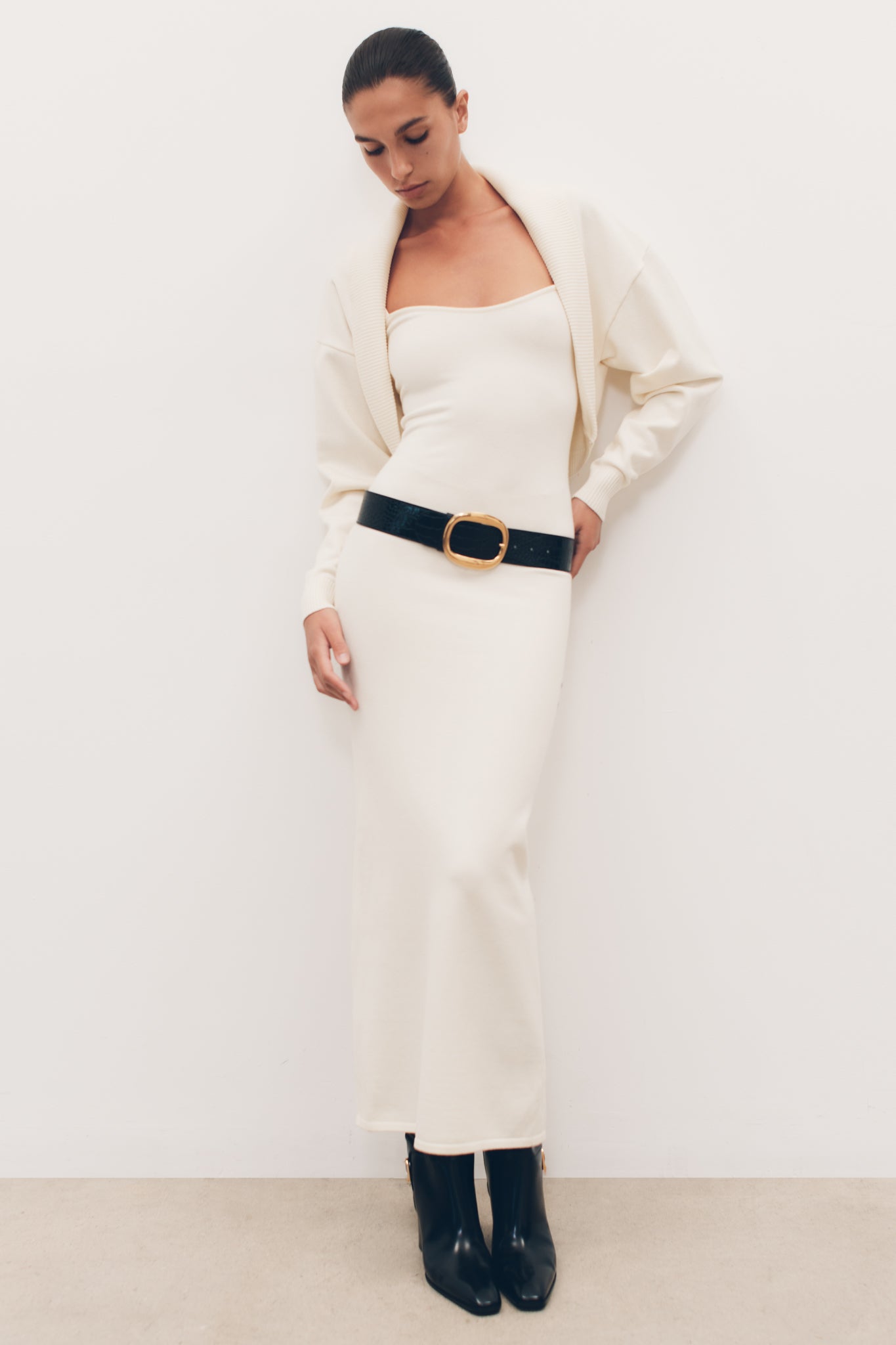 Kingston Knit Maxi Dress - Ivory #2