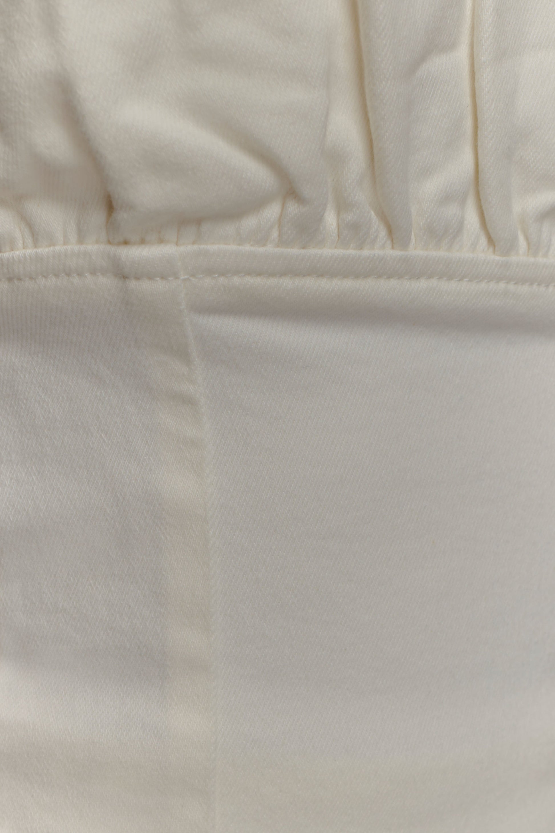 Cecilia Denim Frill Corset - White #7