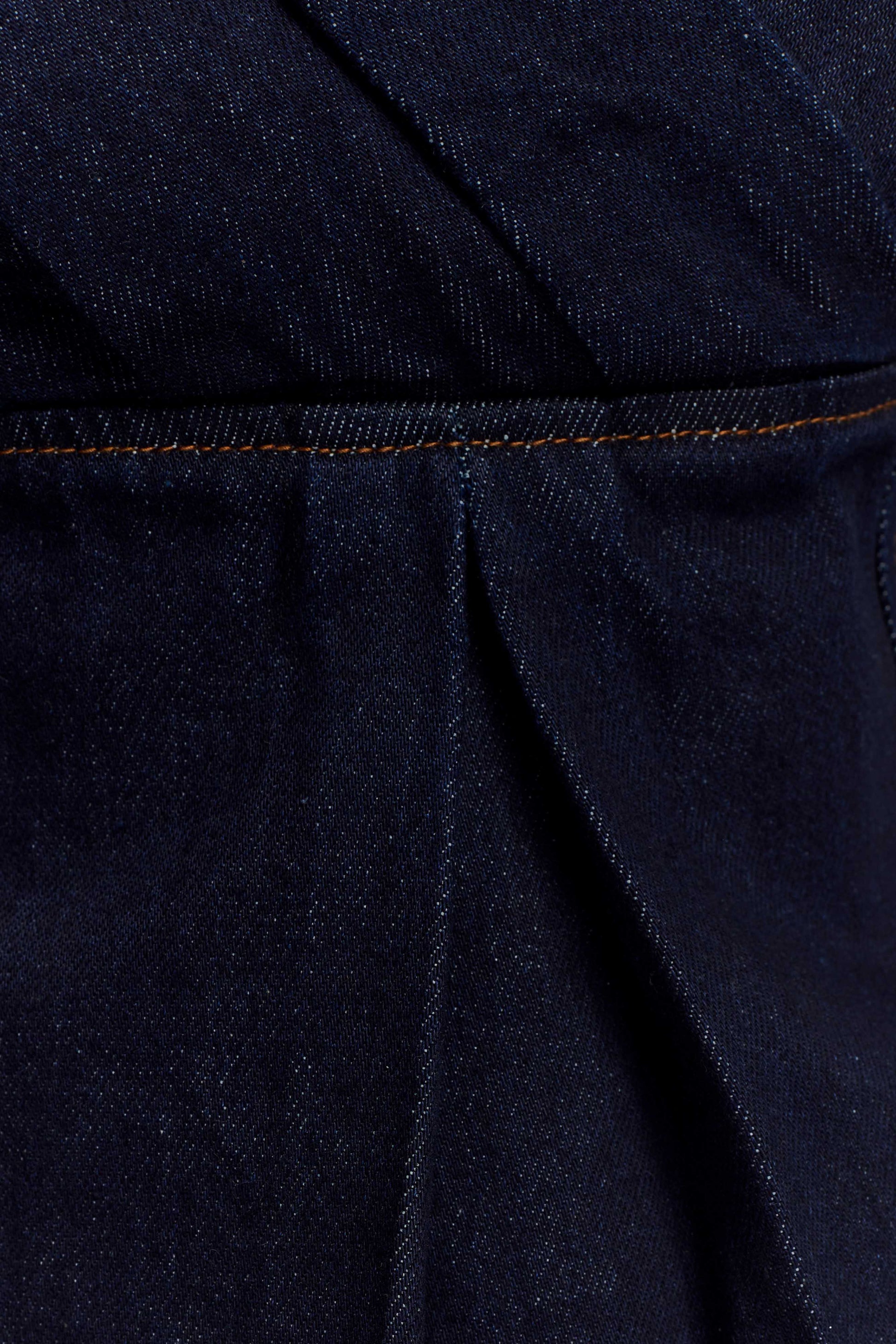 Rayne Off Shoulder Denim Top - Indigo Blue #7