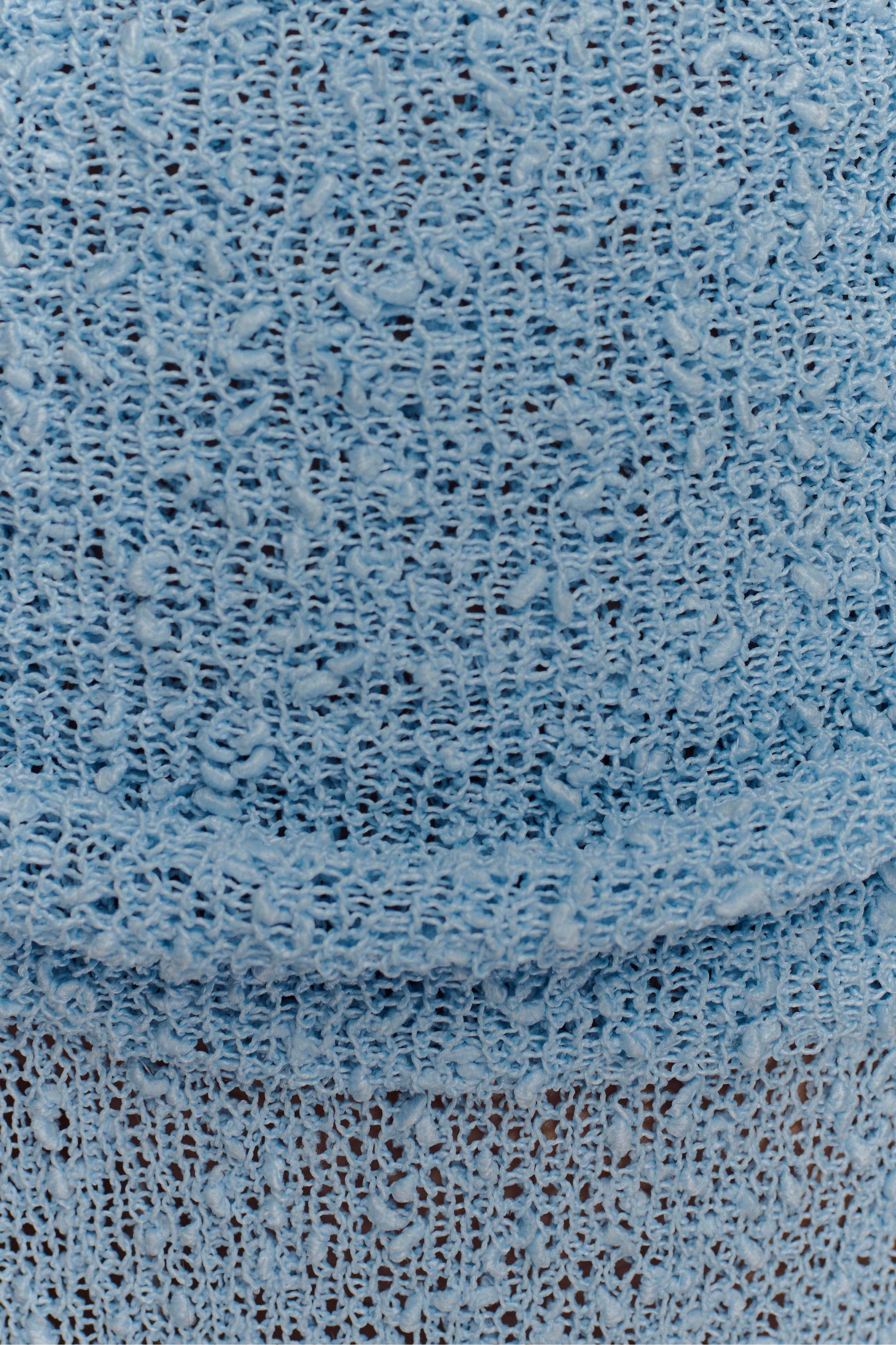 Petra Ruched Knit Maxi Skirt - Light Blue #8