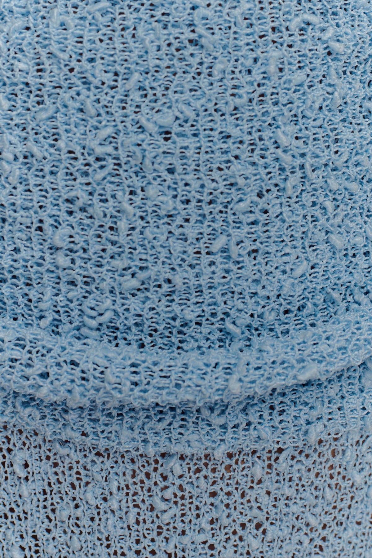 Petra Ruched Knit Maxi Skirt - Light Blue #8