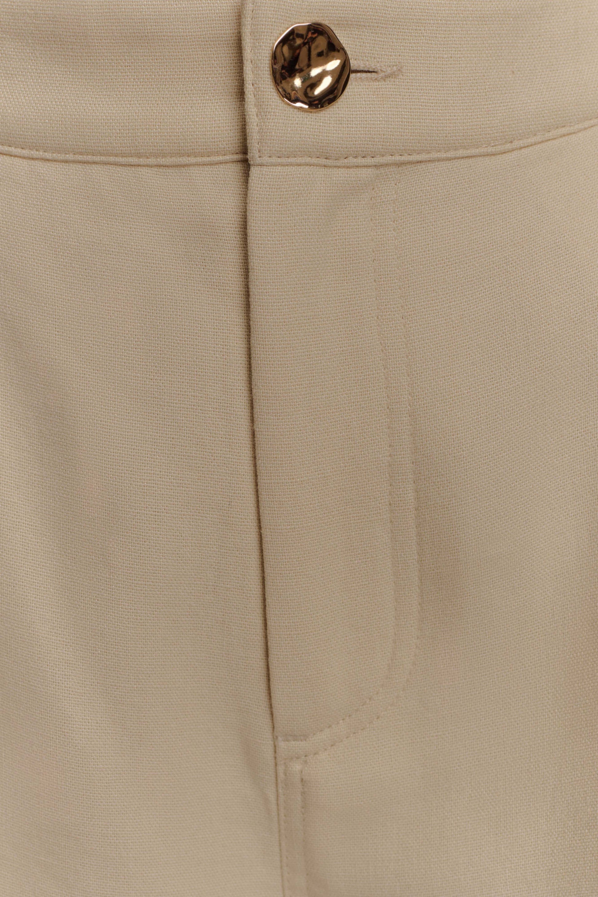 Andina Linen Shorts - Natural Beige #7