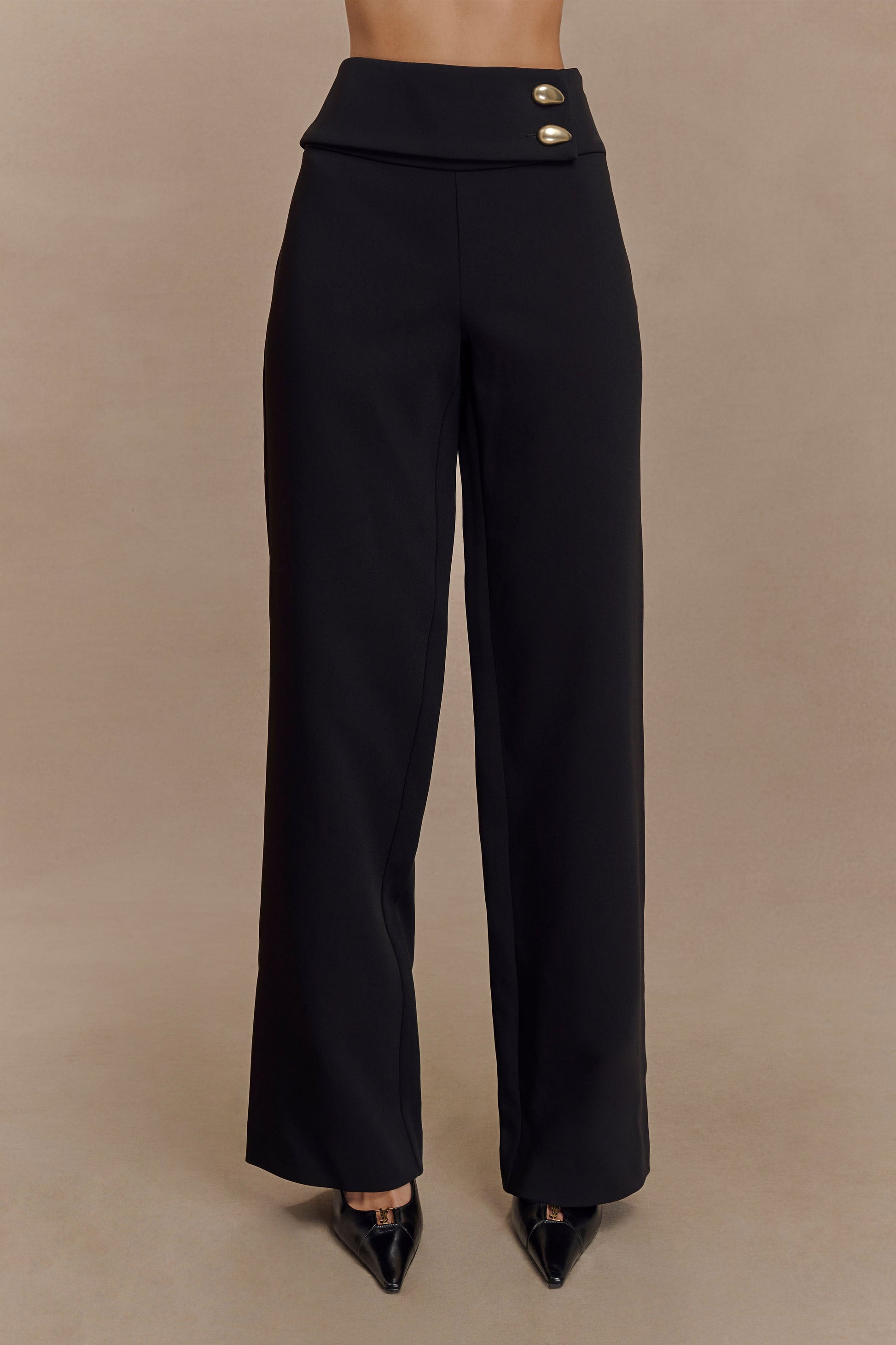 Lindie Straight Leg Suiting Pants - Black #4