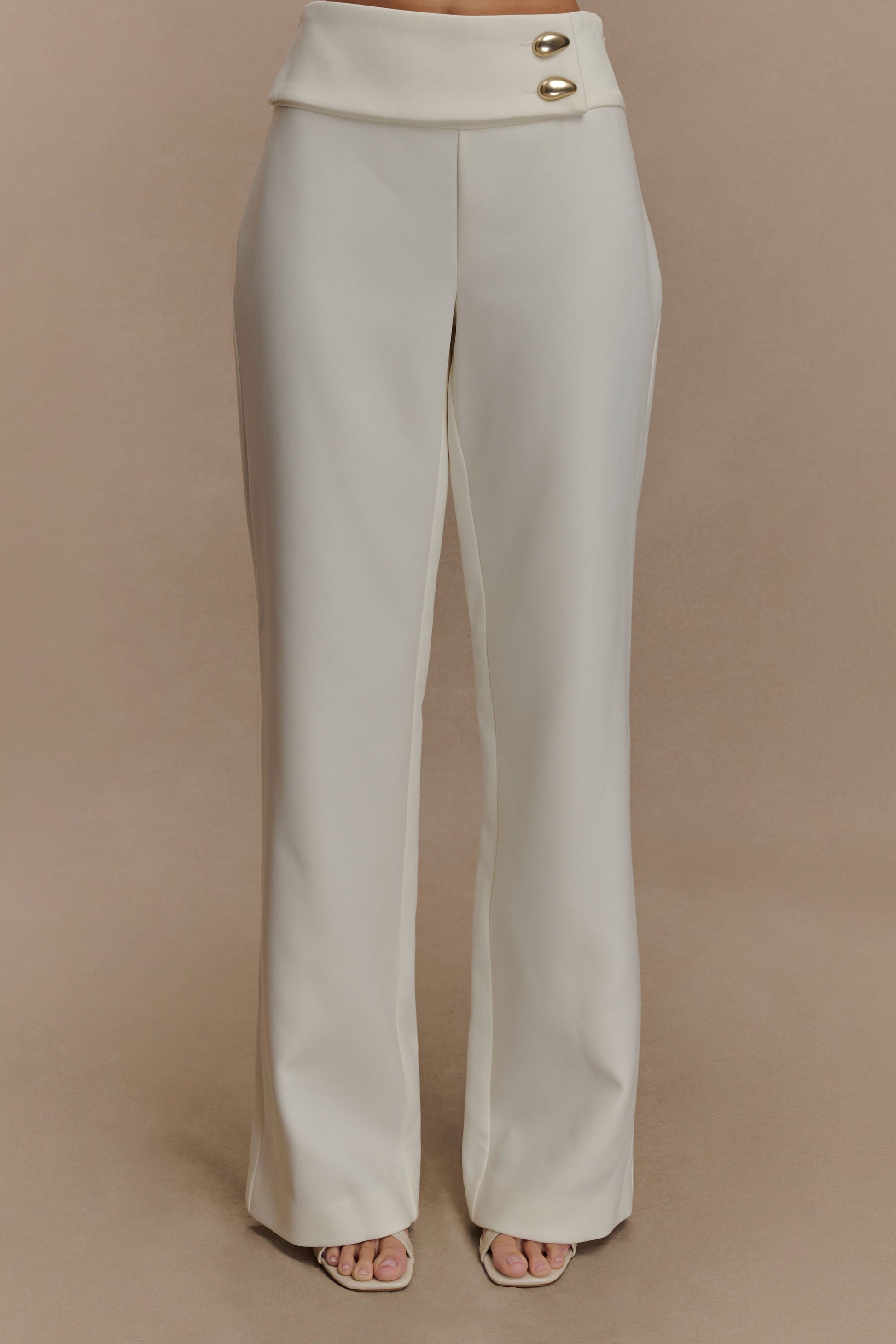 Lindie Straight Leg Suiting Pants - Ivory #5