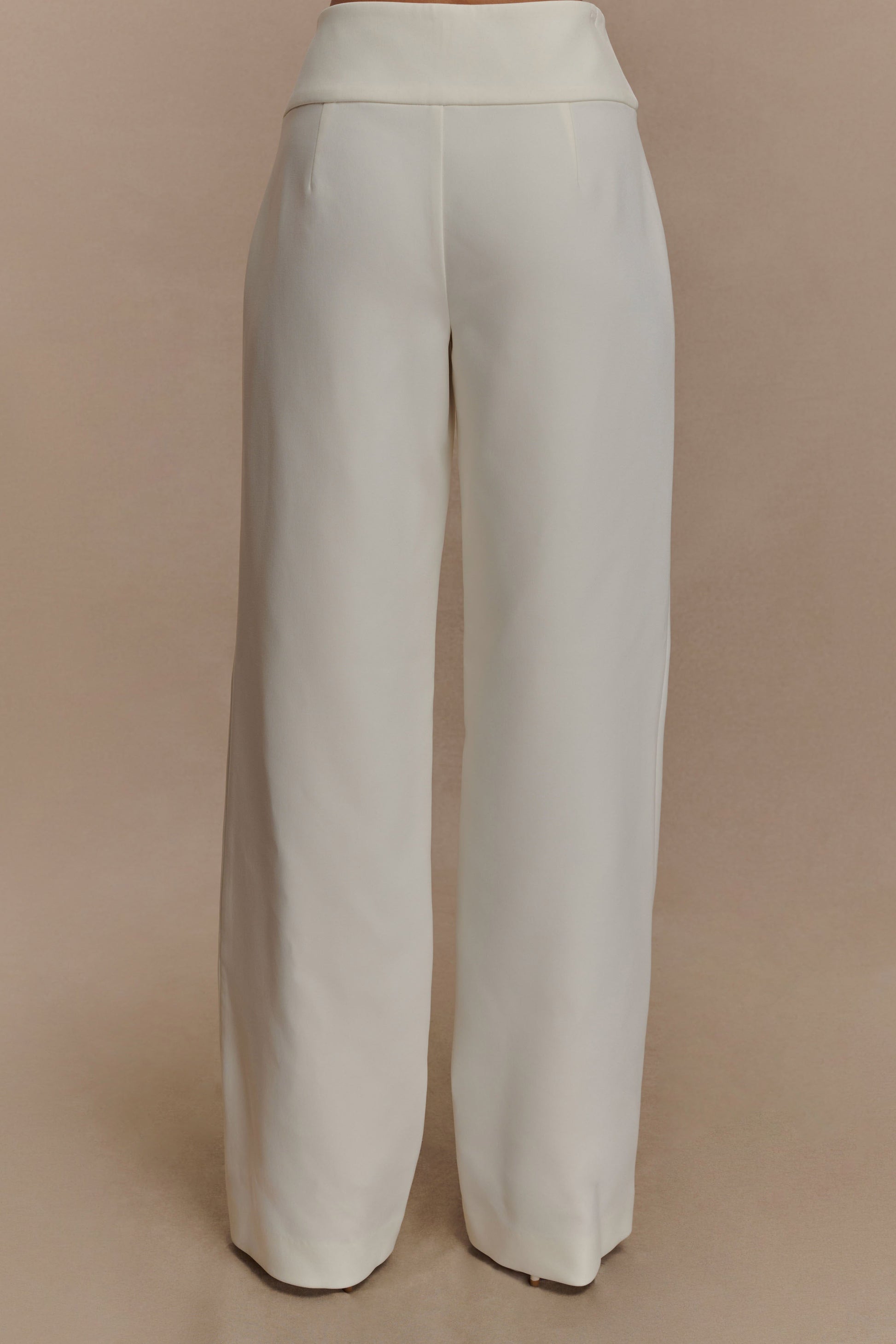 Lindie Straight Leg Suiting Pants - Ivory #7