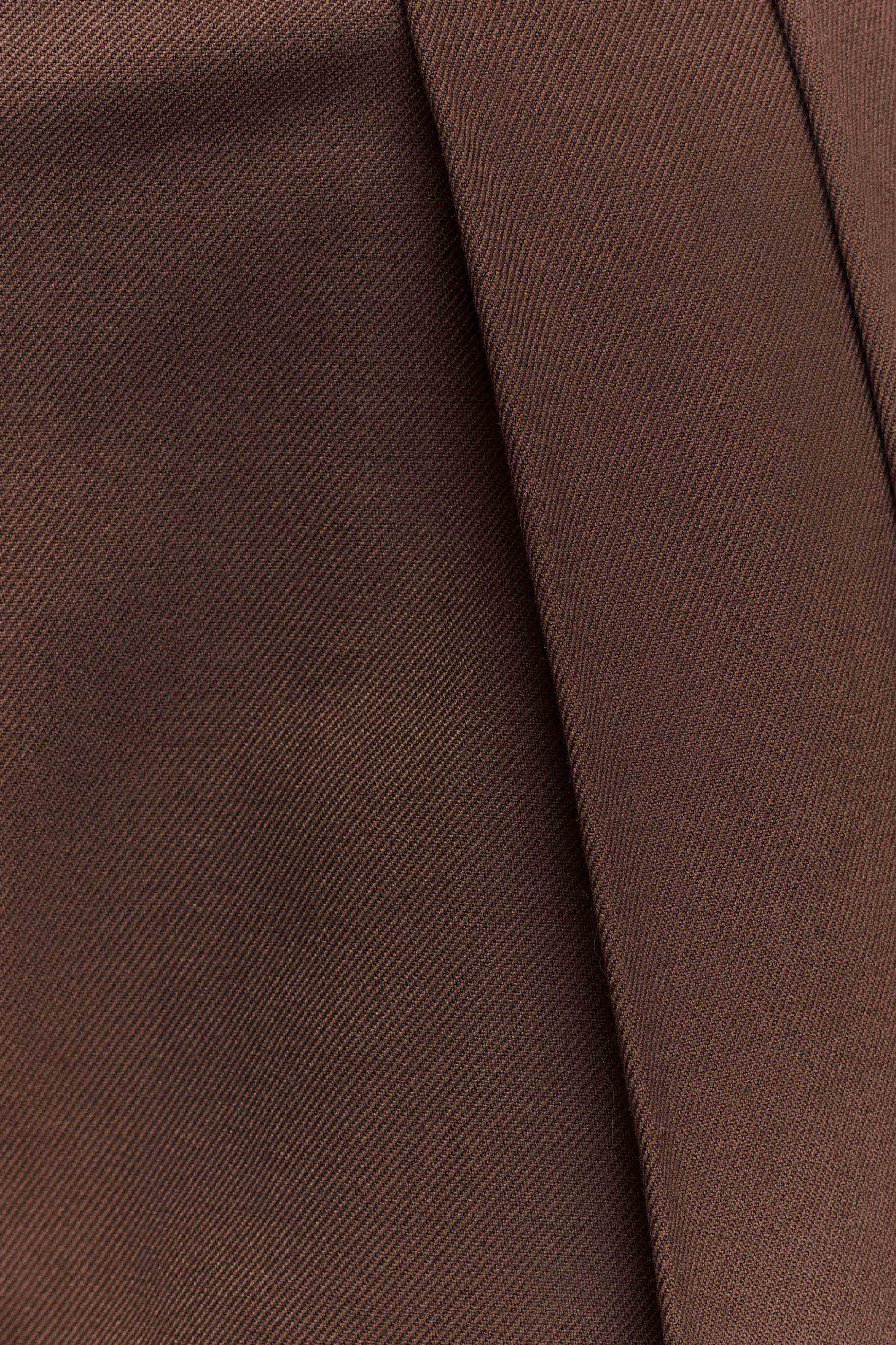 Penelope Pleated High Waisted Pants - Chocolate #8