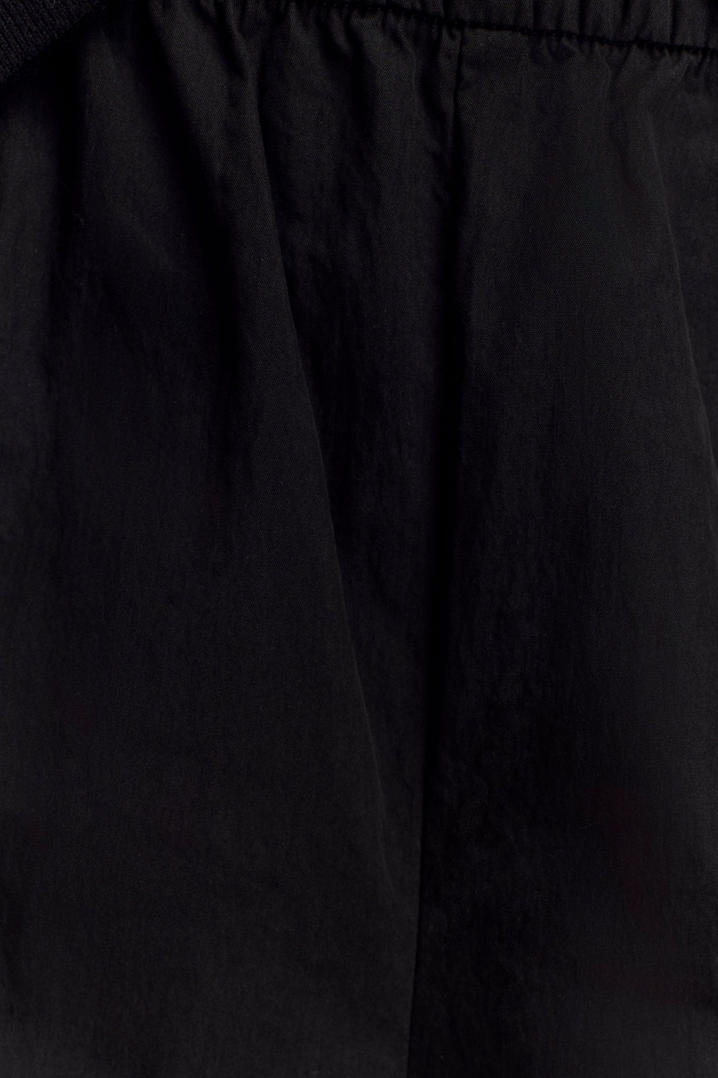 Campbell Cotton Wide Leg Pants - Black