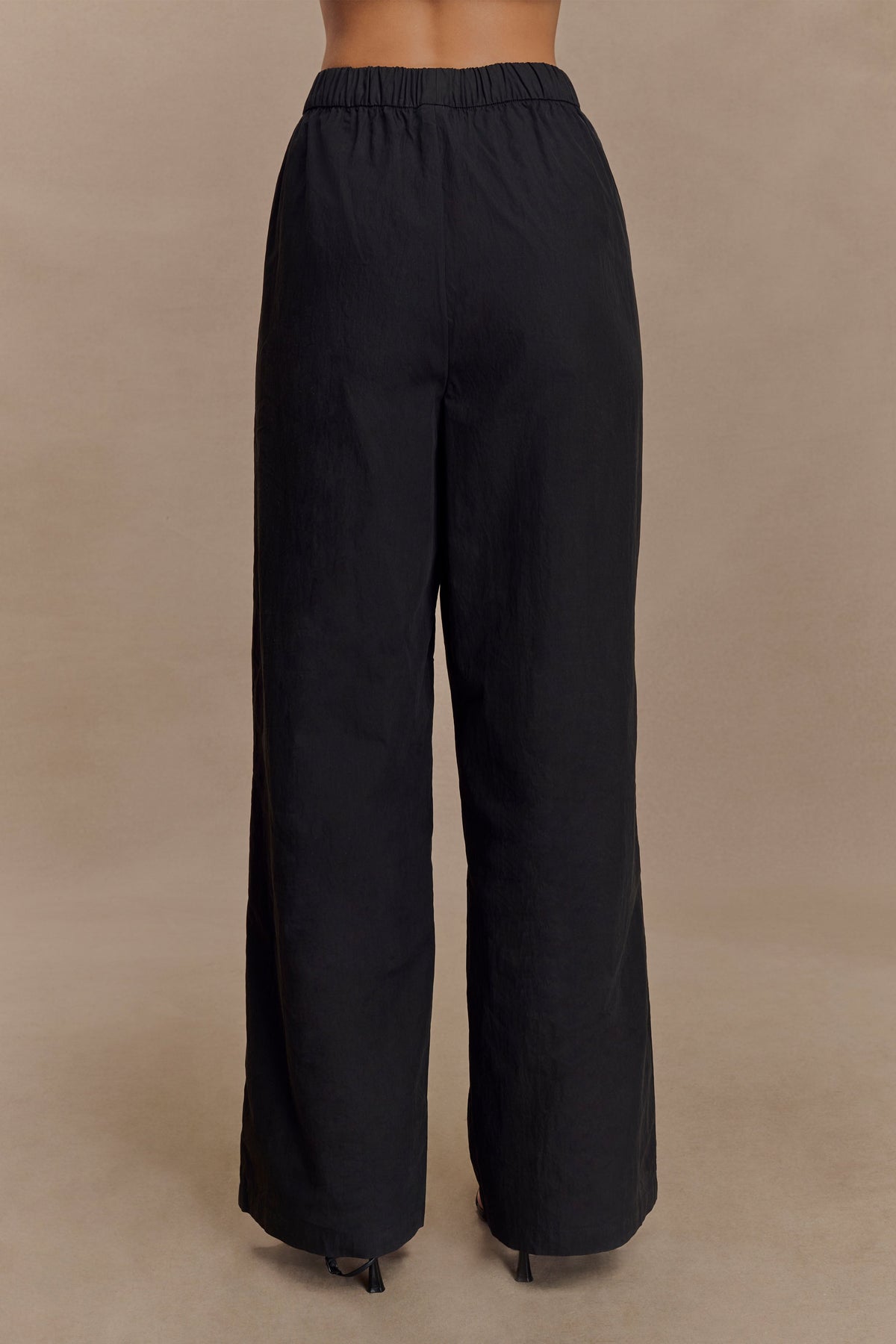 Campbell Cotton Wide Leg Pants - Black #2