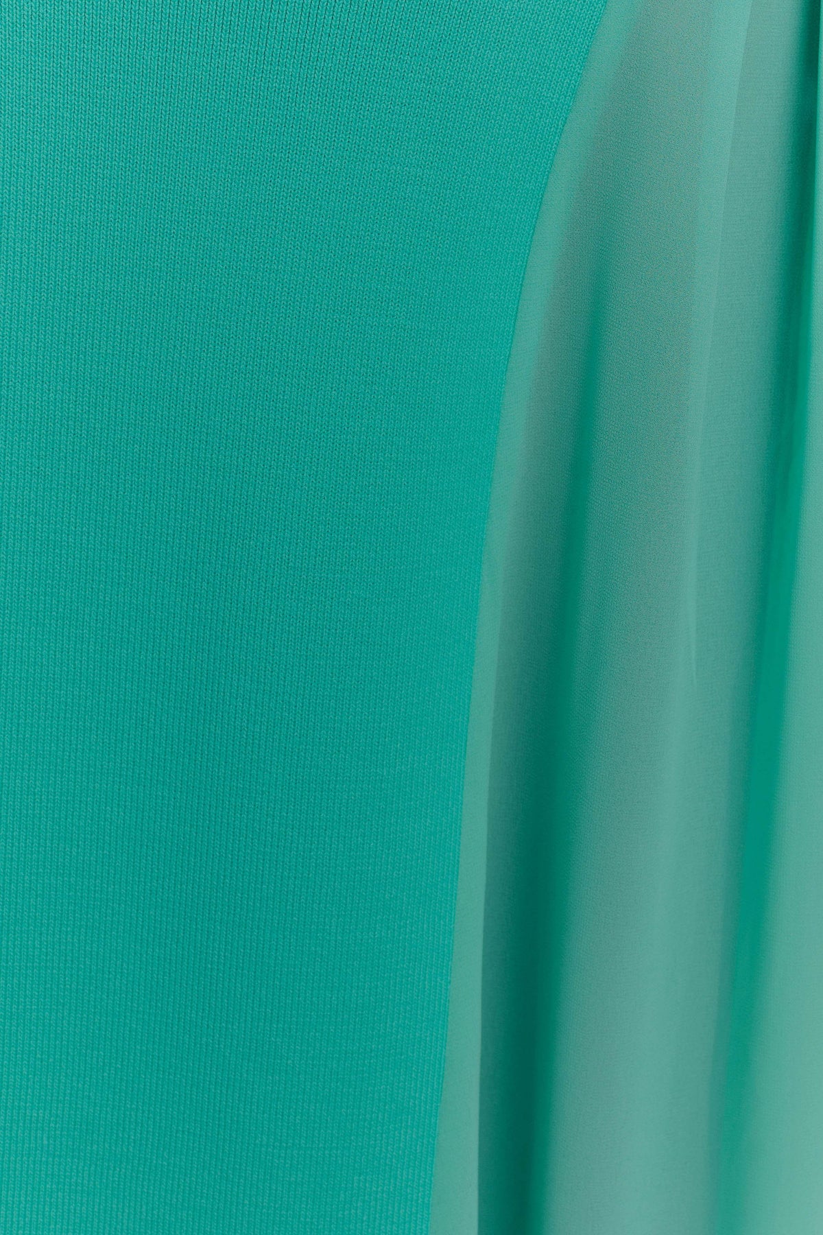 Soleil Knit And Mesh Halter Maxi Dress - Lagoon #5