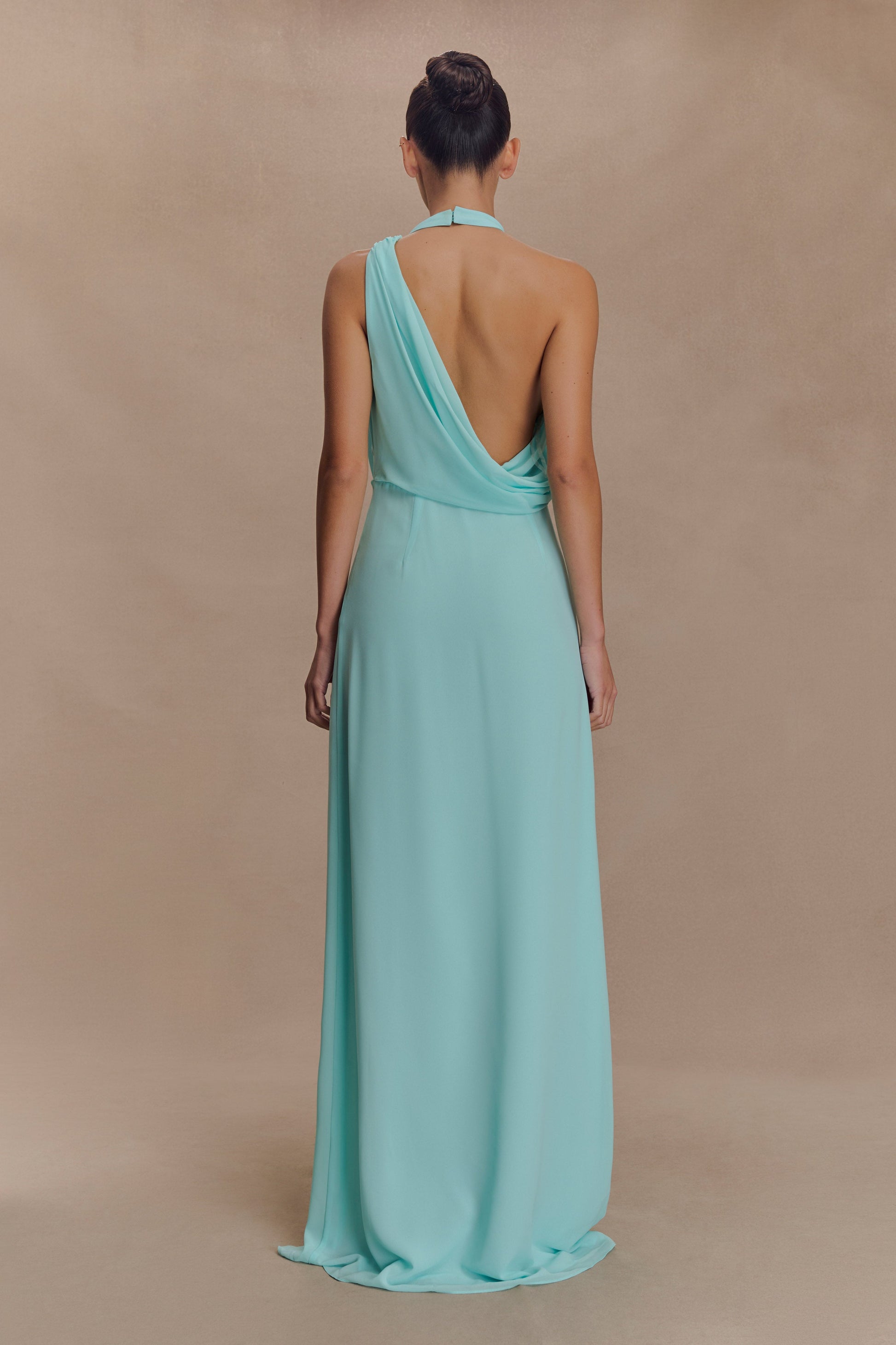 Galia Cowl Neck Maxi Dress - Lagoon #2
