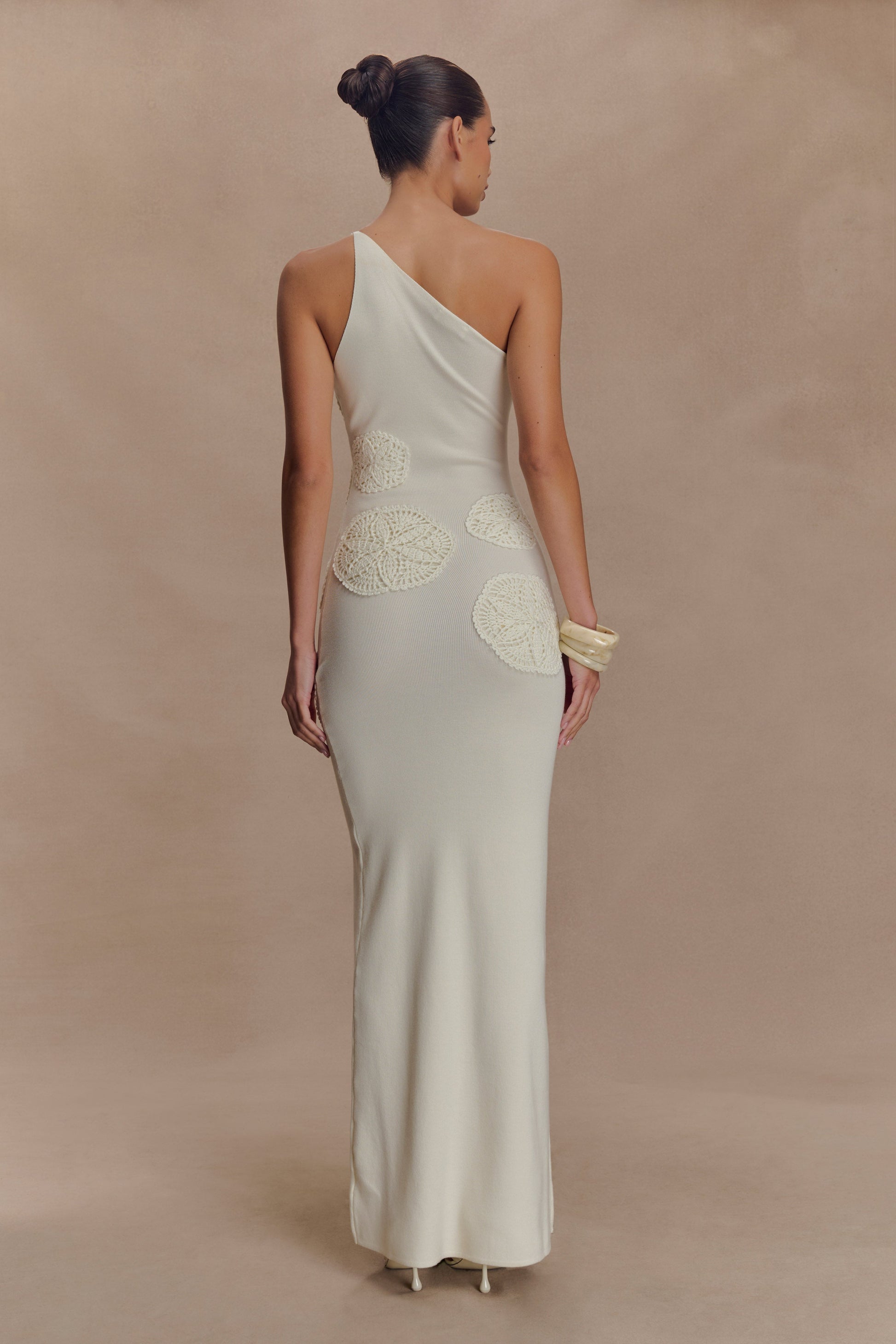 Teneika Crochet Knit Maxi Dress - Ivory #2