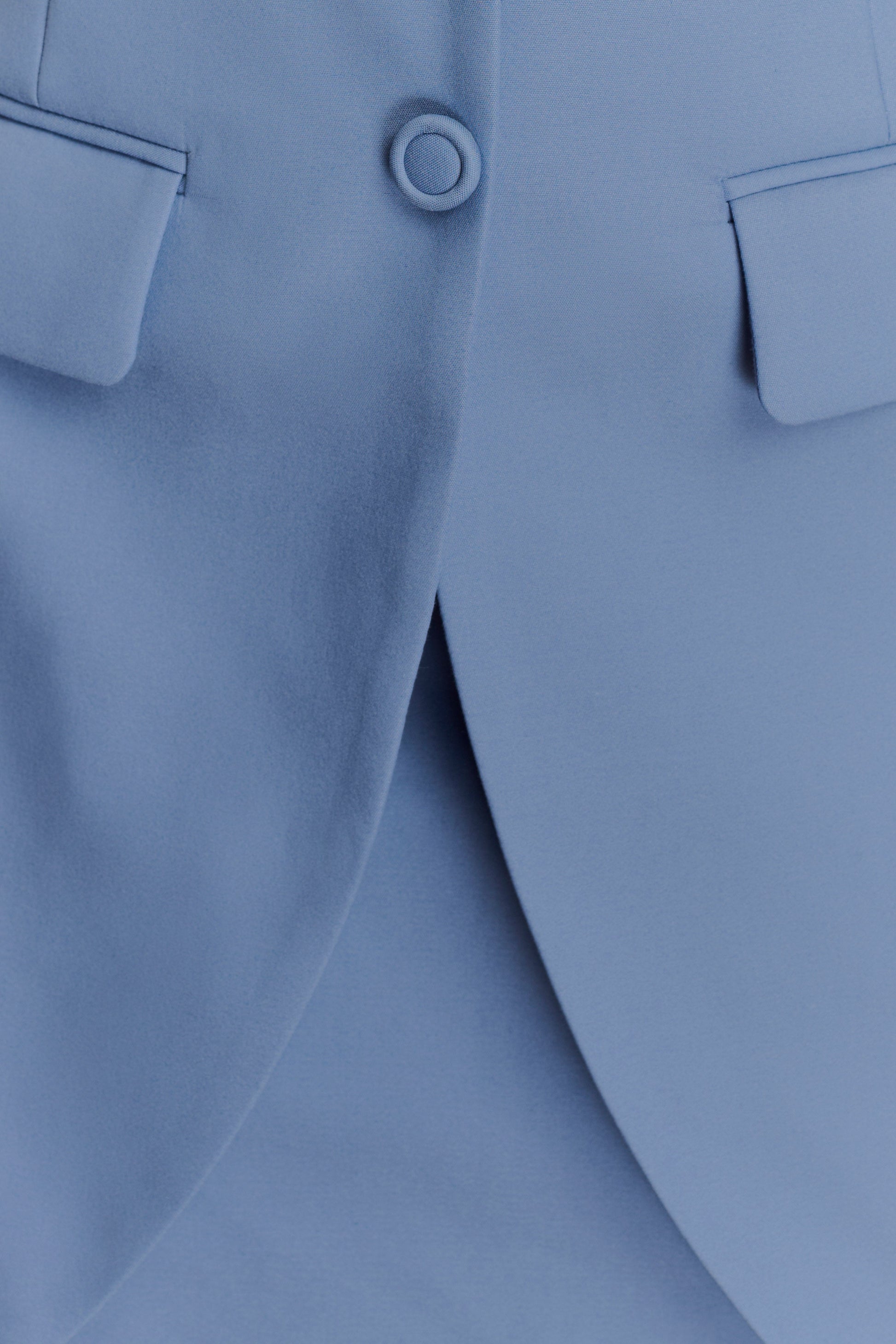 Ruth Cotton Halter Mini Dress - Ocean Blue #5