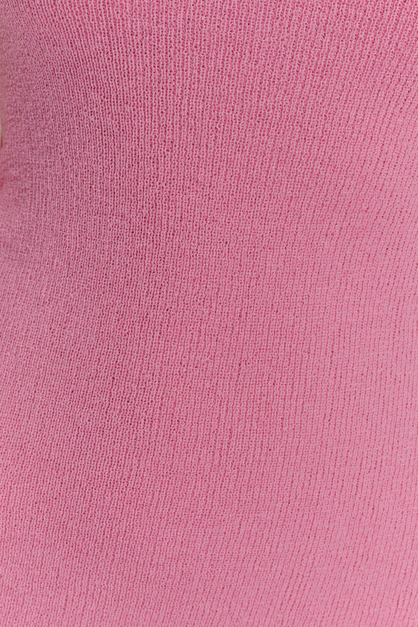 Caprice Halter Knit Mini Dress - Bubblegum Pink