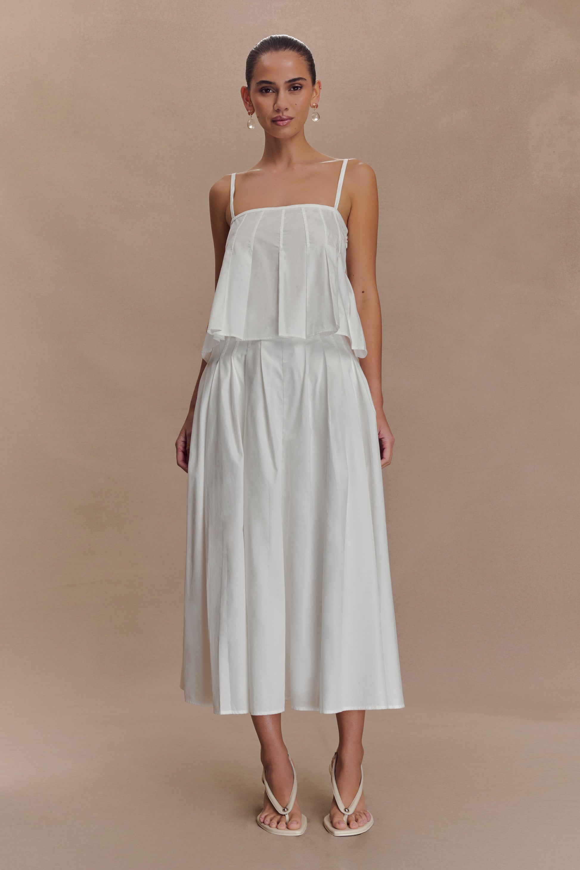 Mae Cotton Top - White #6