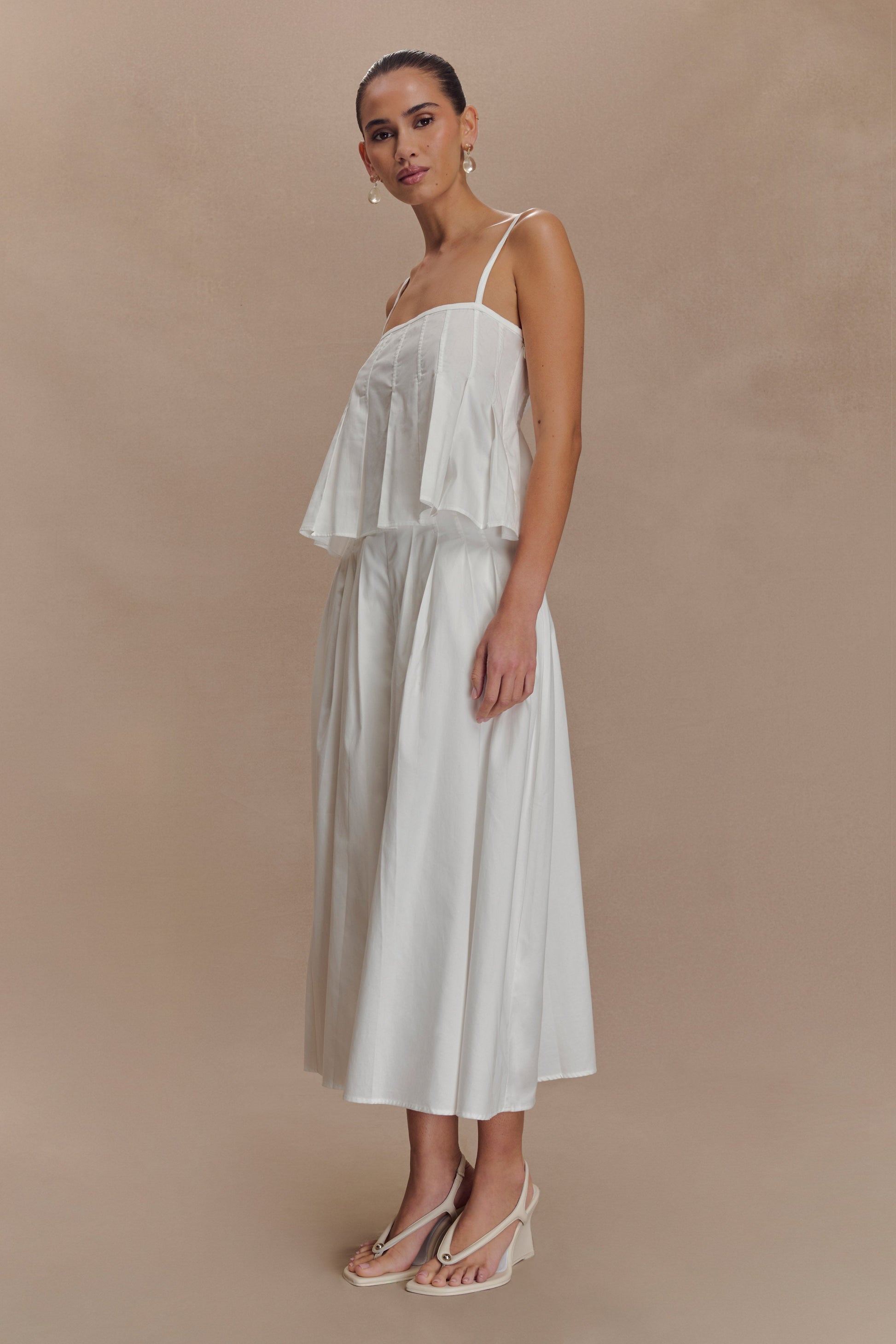 Mae Cotton Top - White #4