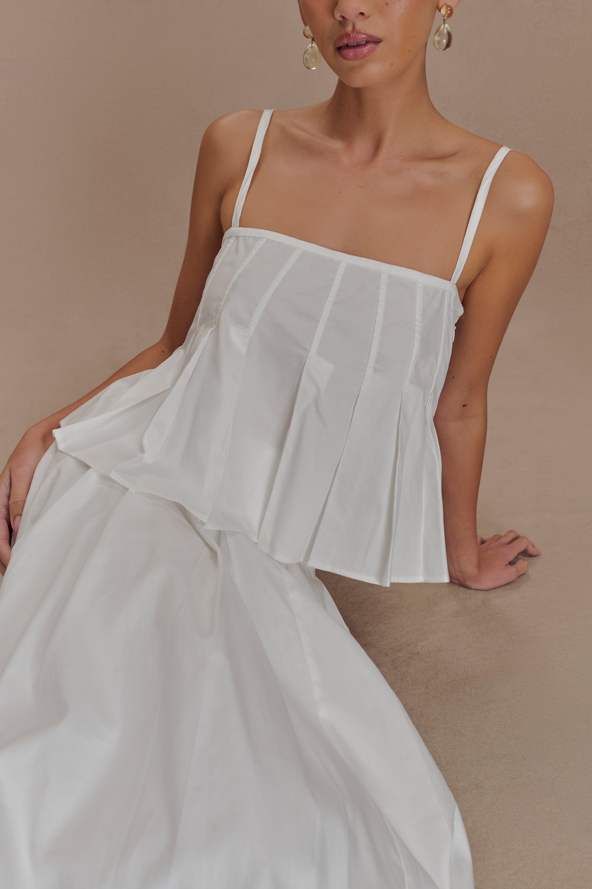 Mae Cotton Top - White #3