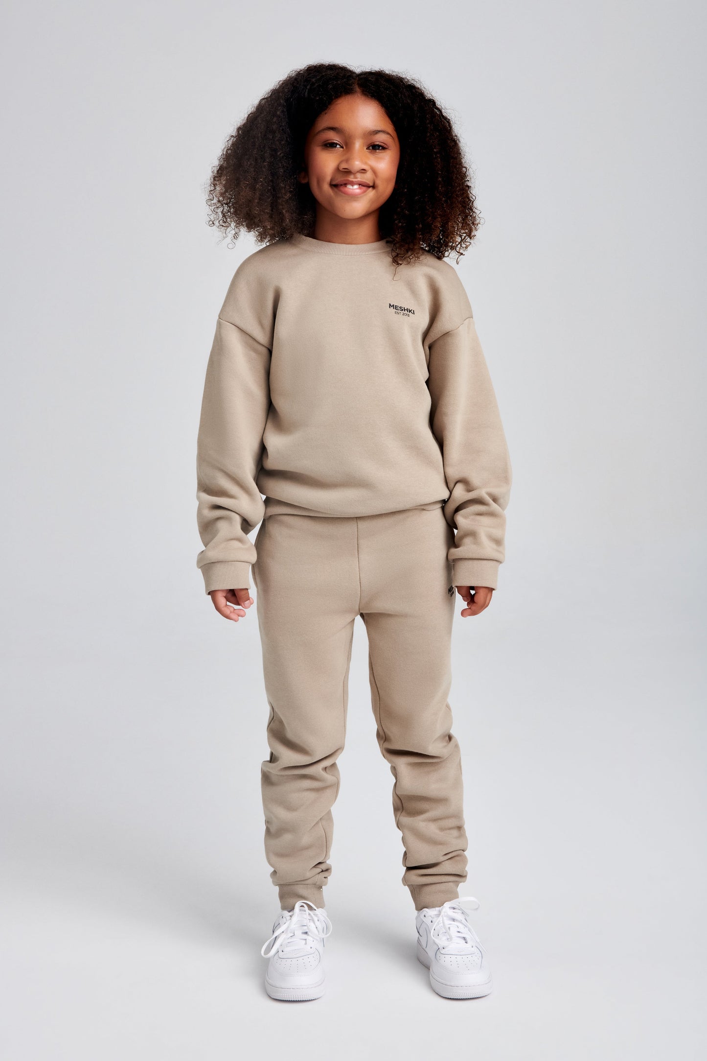 Phoenix Kids Unisex Crewneck Jumper - Cement