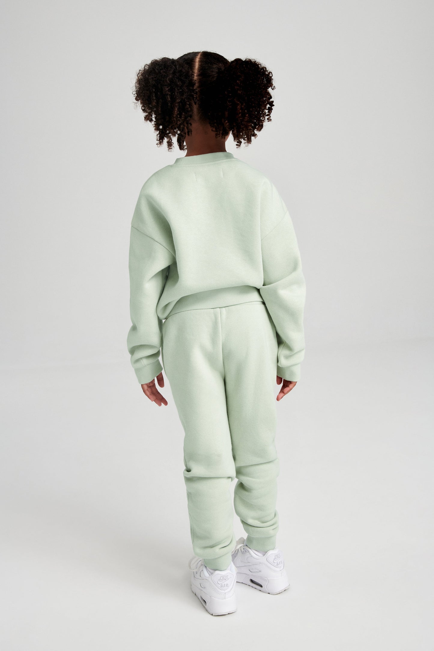 Phoenix Kids Unisex Crewneck Jumper - Light Sage