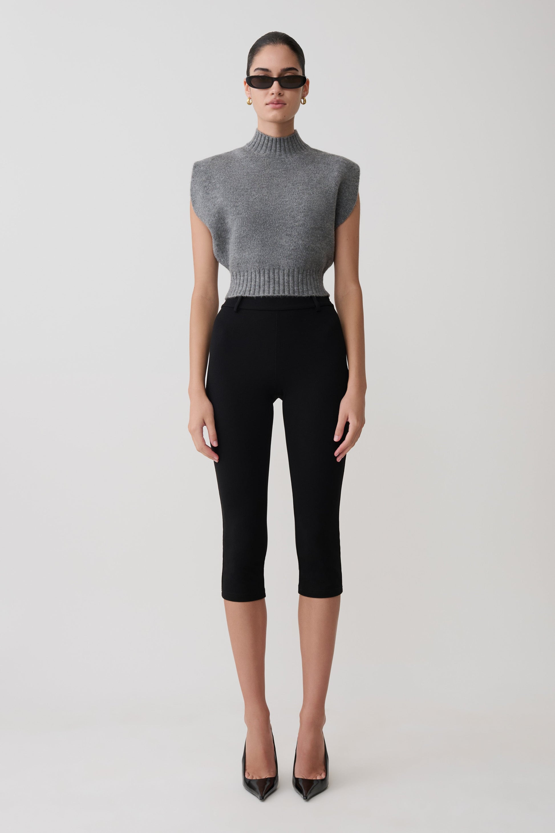 Niko Knit Oversized Top - Charcoal #3