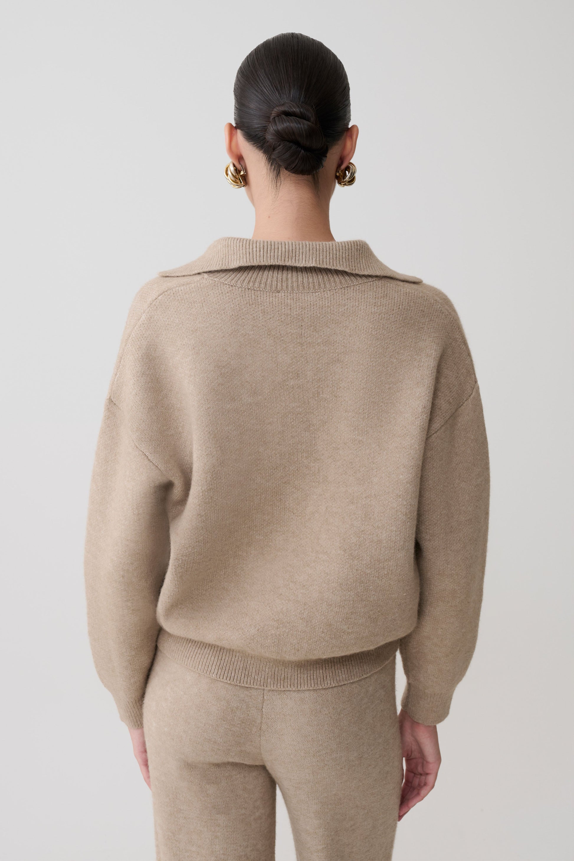 Luca Knit Jumper - Beige Marle #2