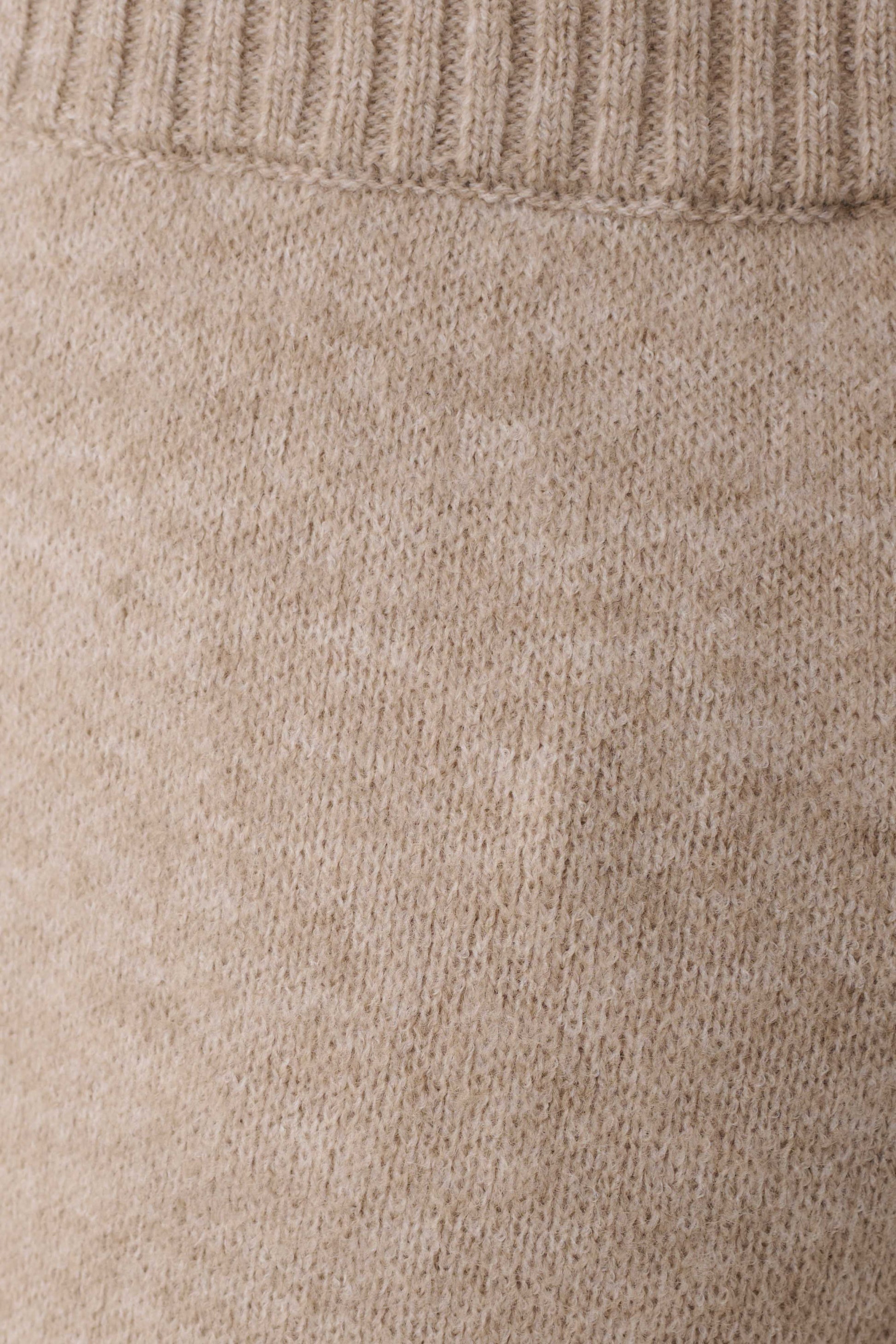 Evan Knit Wide Leg Pants - Beige Marle #7