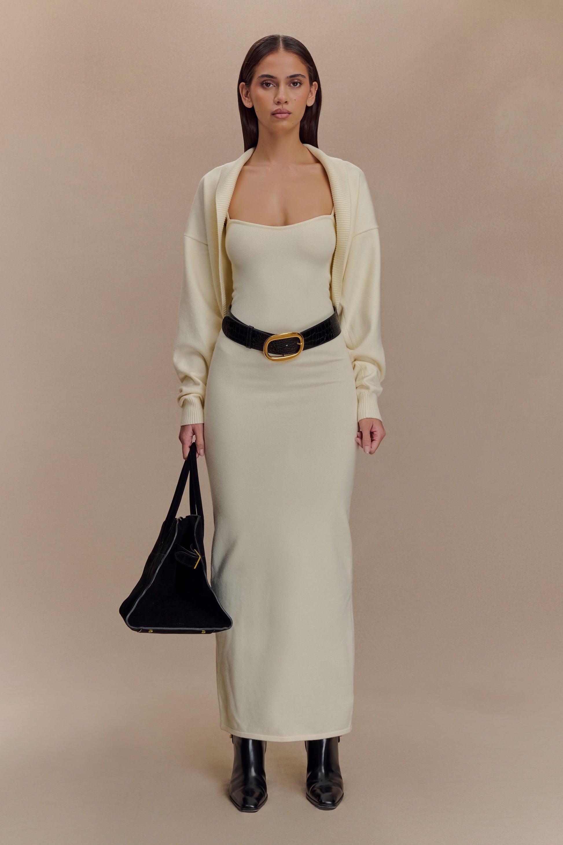 Kingston Knit Maxi Dress - Ivory #4