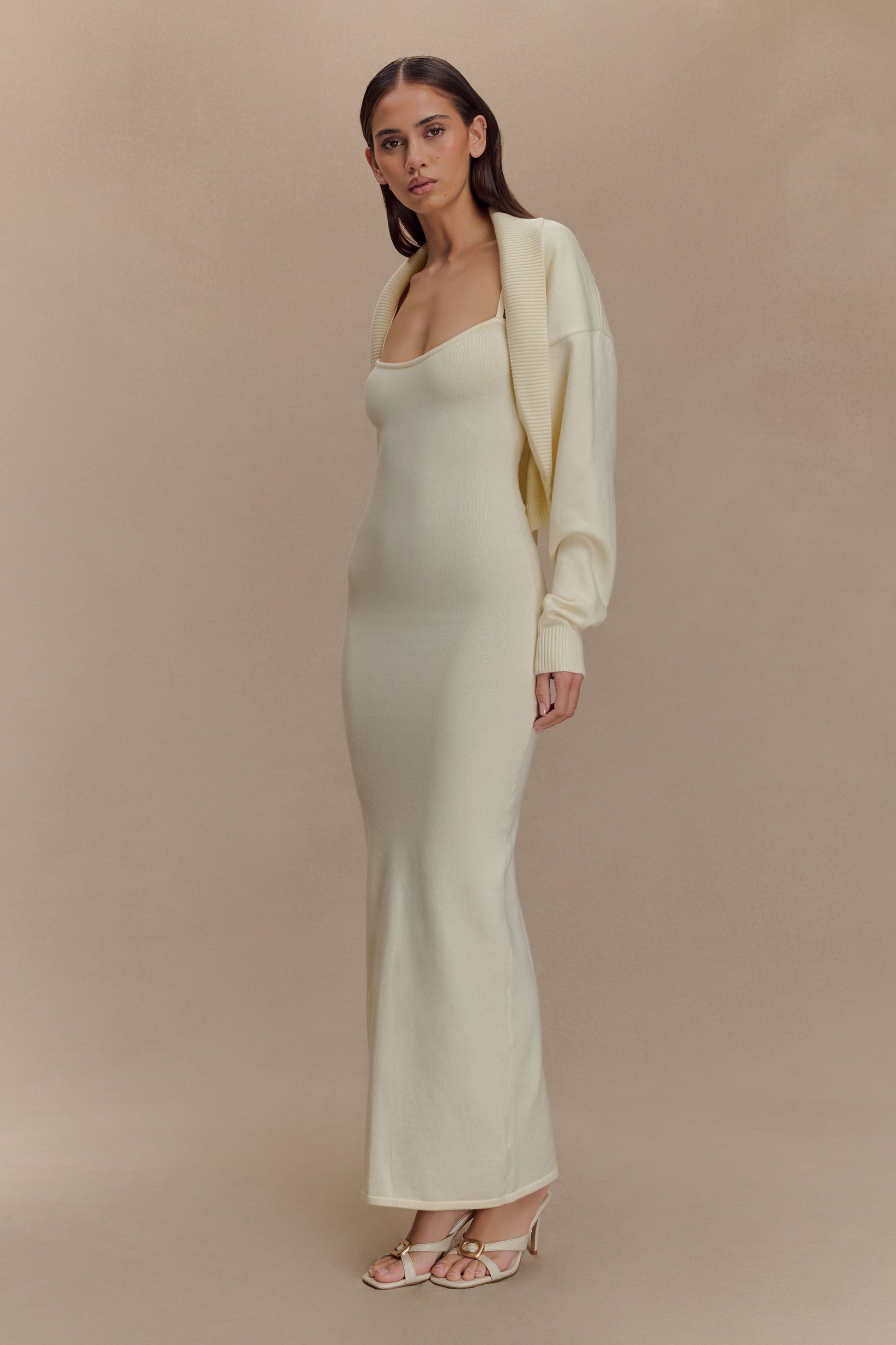 Kingston Knit Maxi Dress - Ivory #5