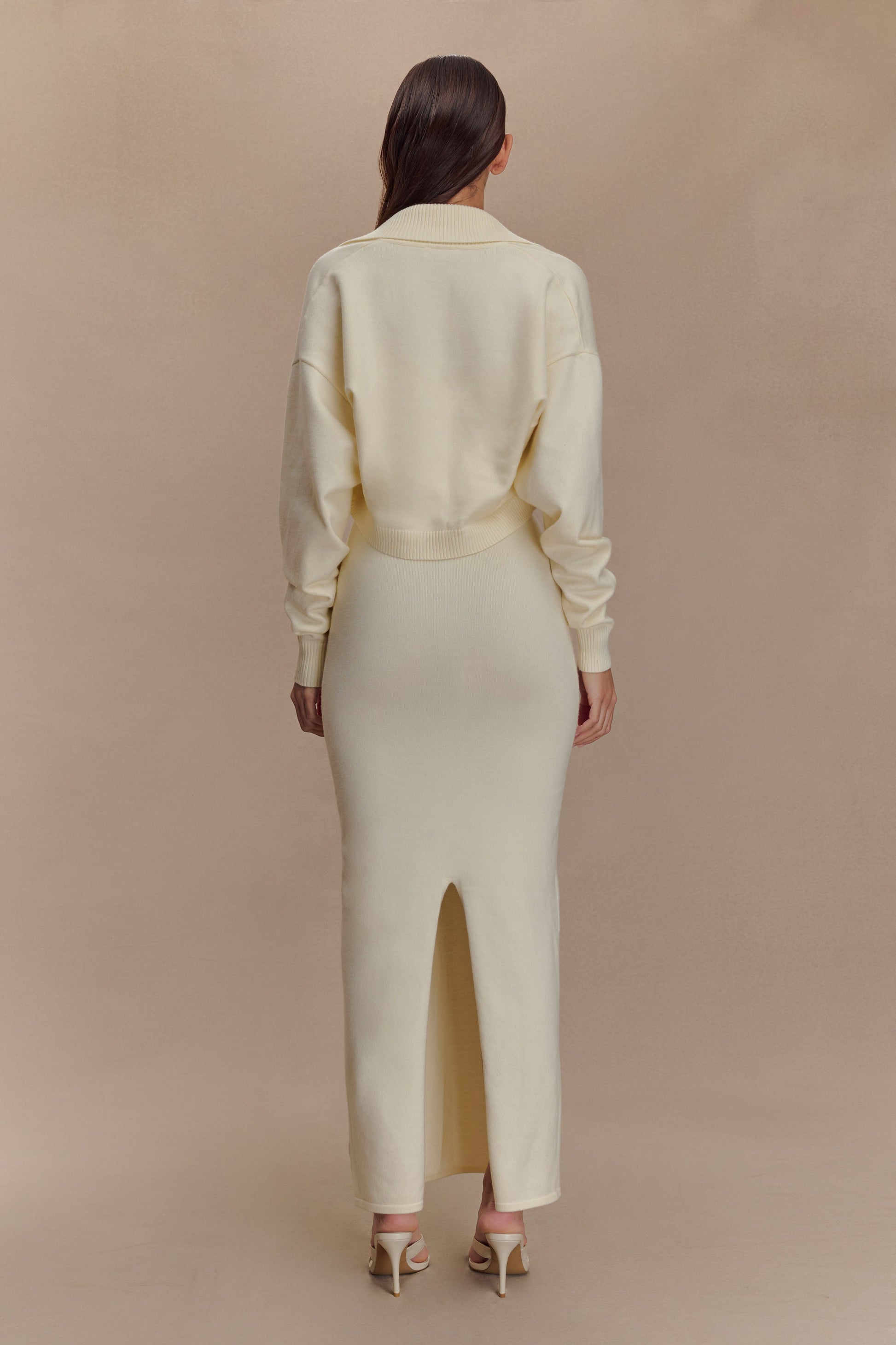 Kingston Knit Maxi Dress - Ivory #3