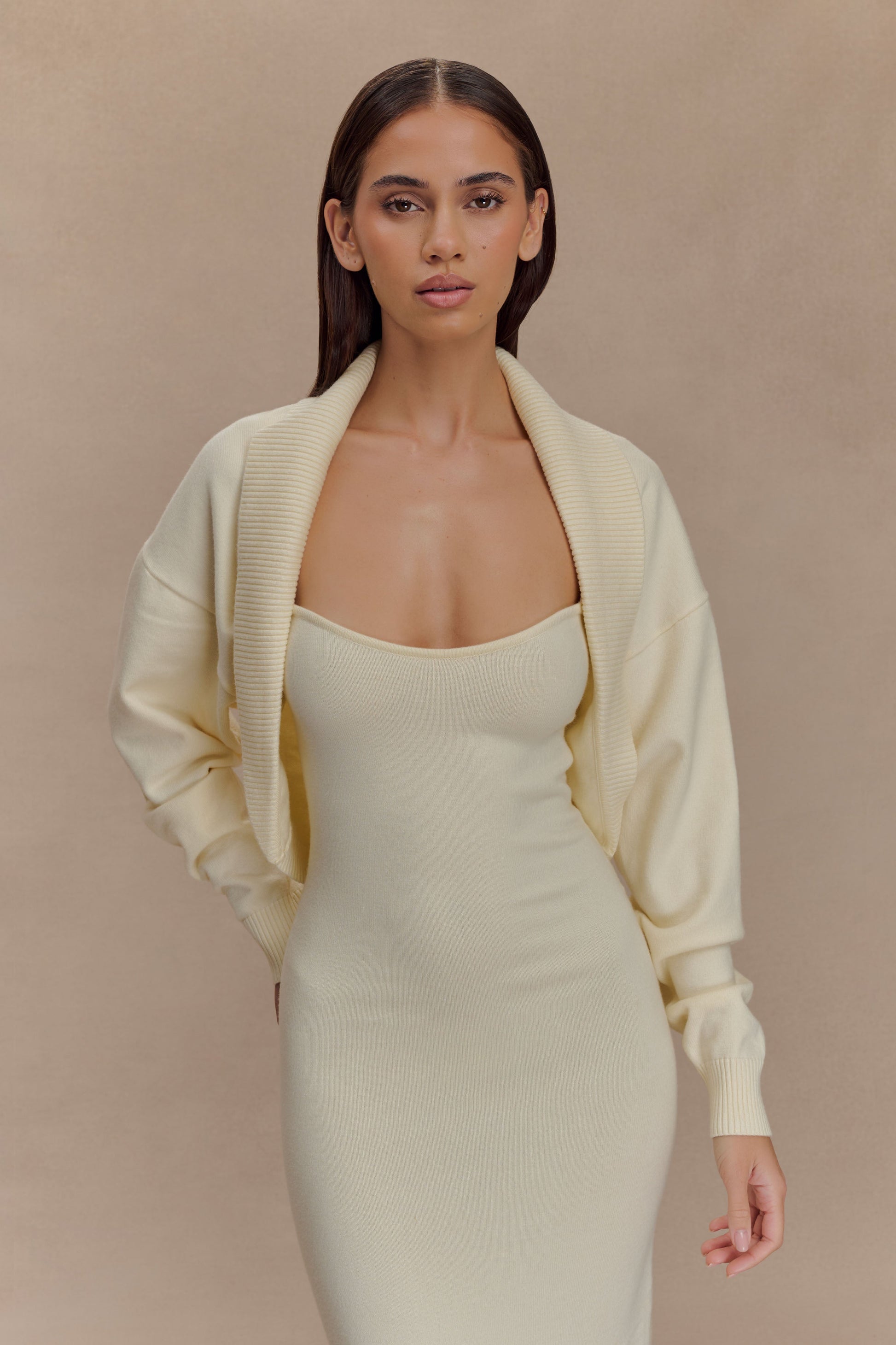 Kingston Knit Maxi Dress - Ivory #8