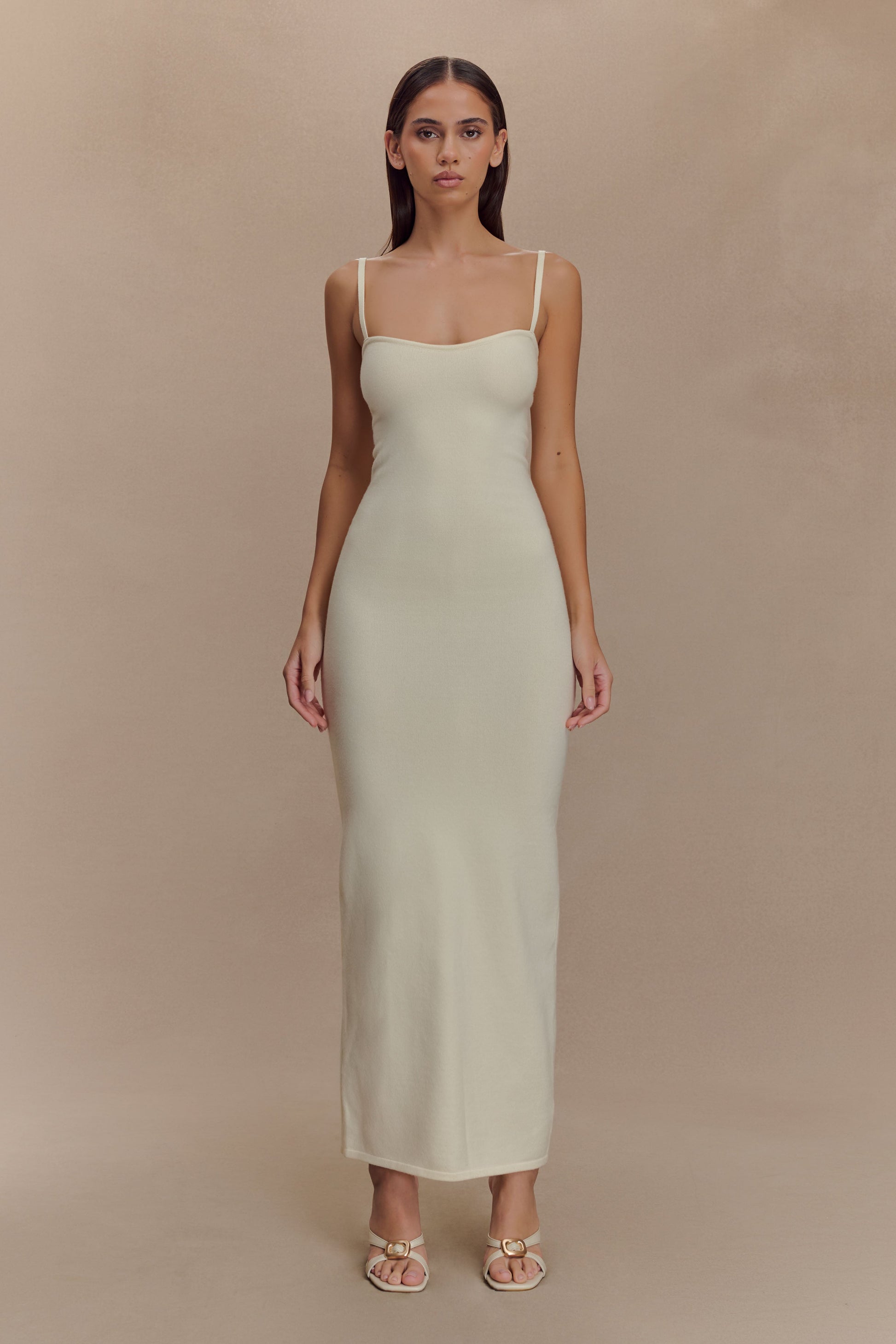 Kingston Knit Maxi Dress - Ivory #6