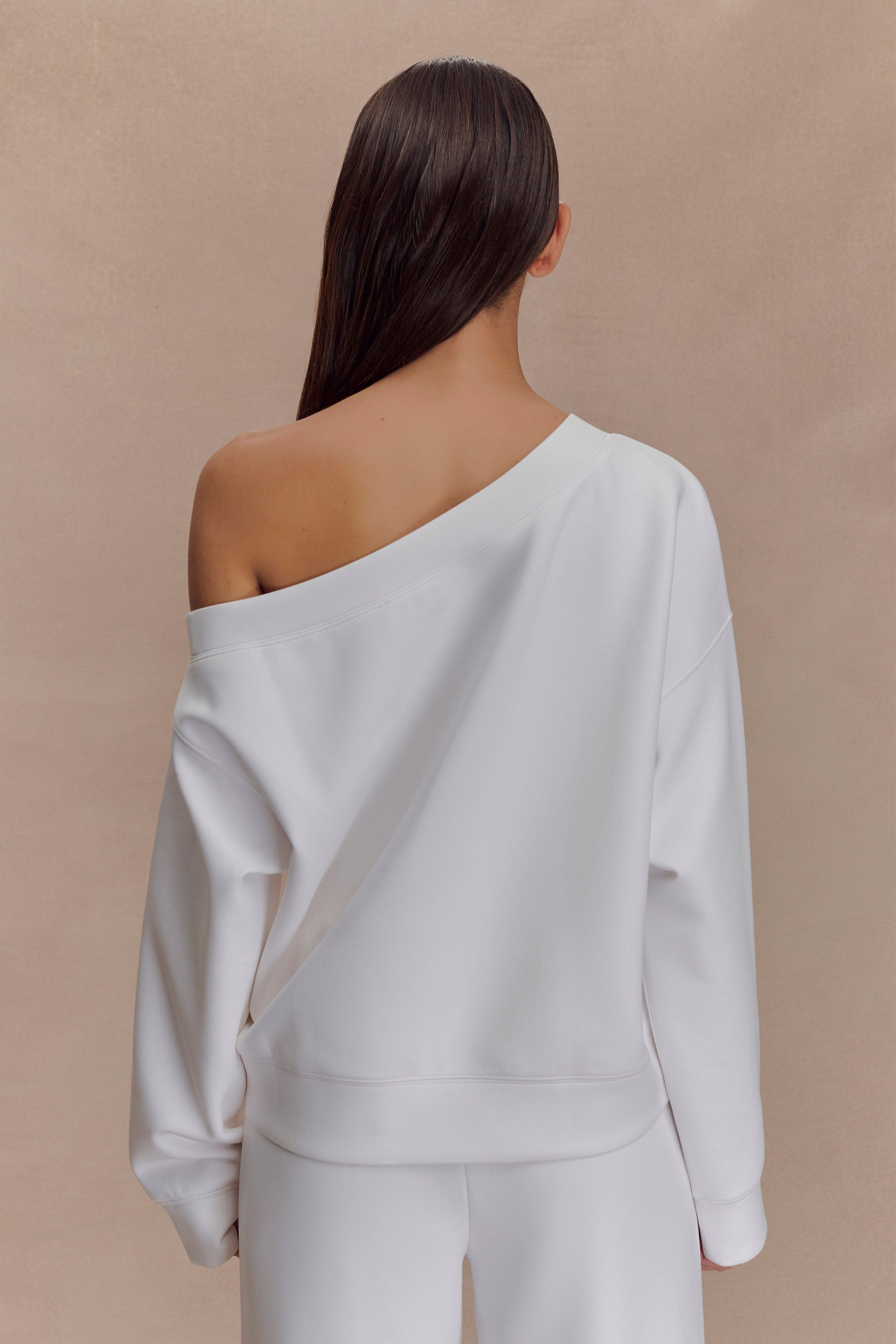 Aiden Slouchy Crew Jumper - Ivory #2