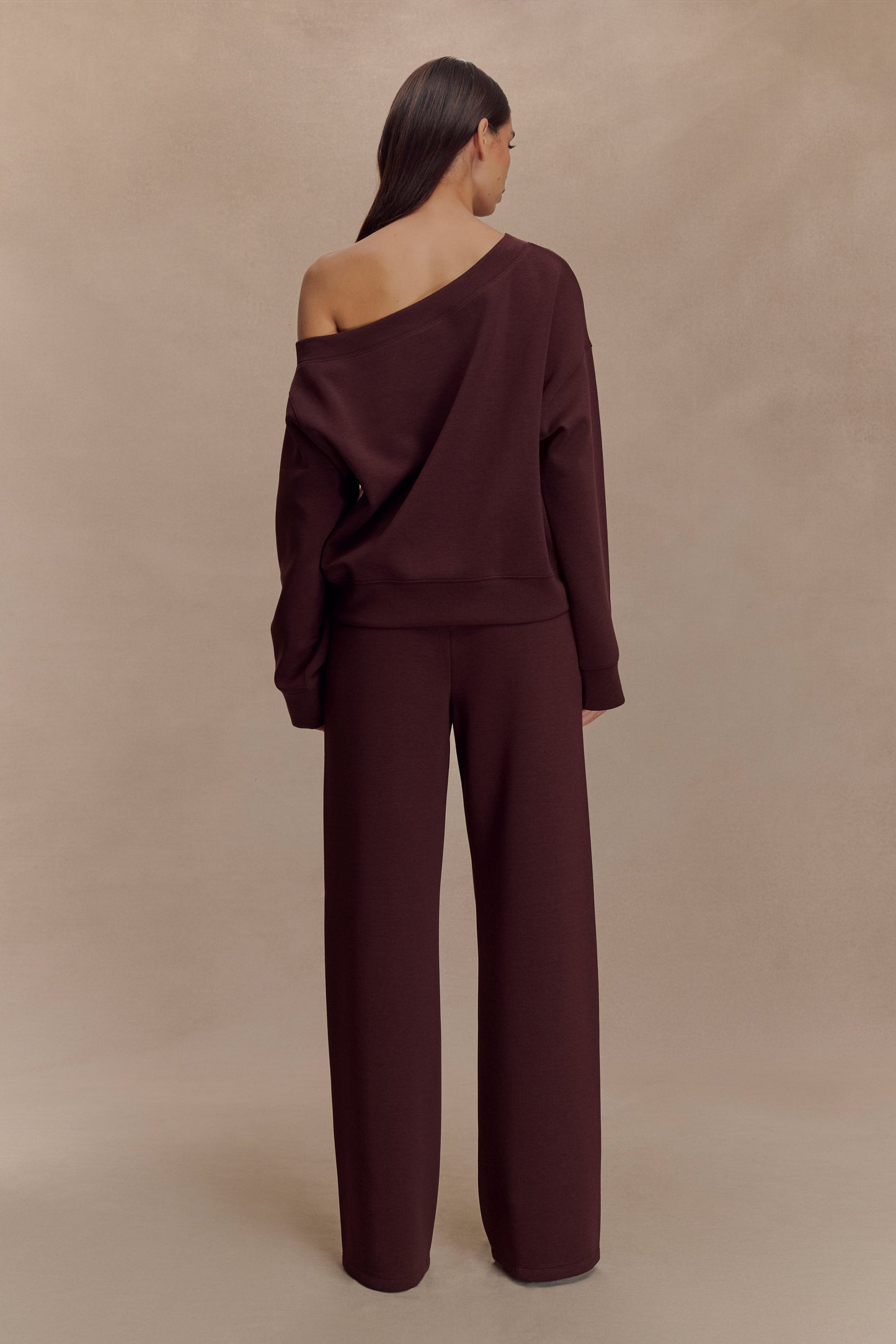 August Straight Leg Jogger - Chocolate