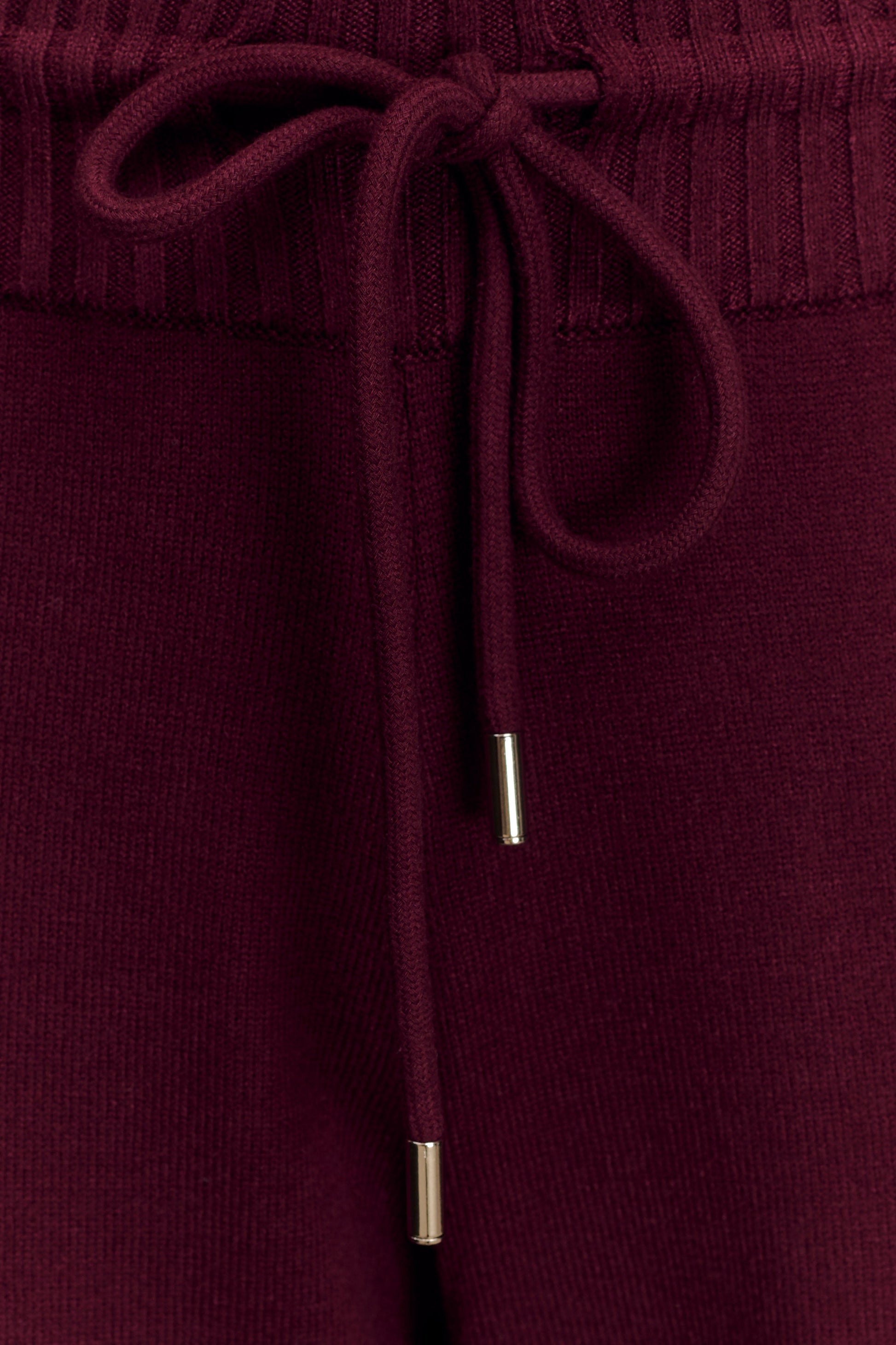 Natalya Knit Wide Leg Pants - Merlot #7