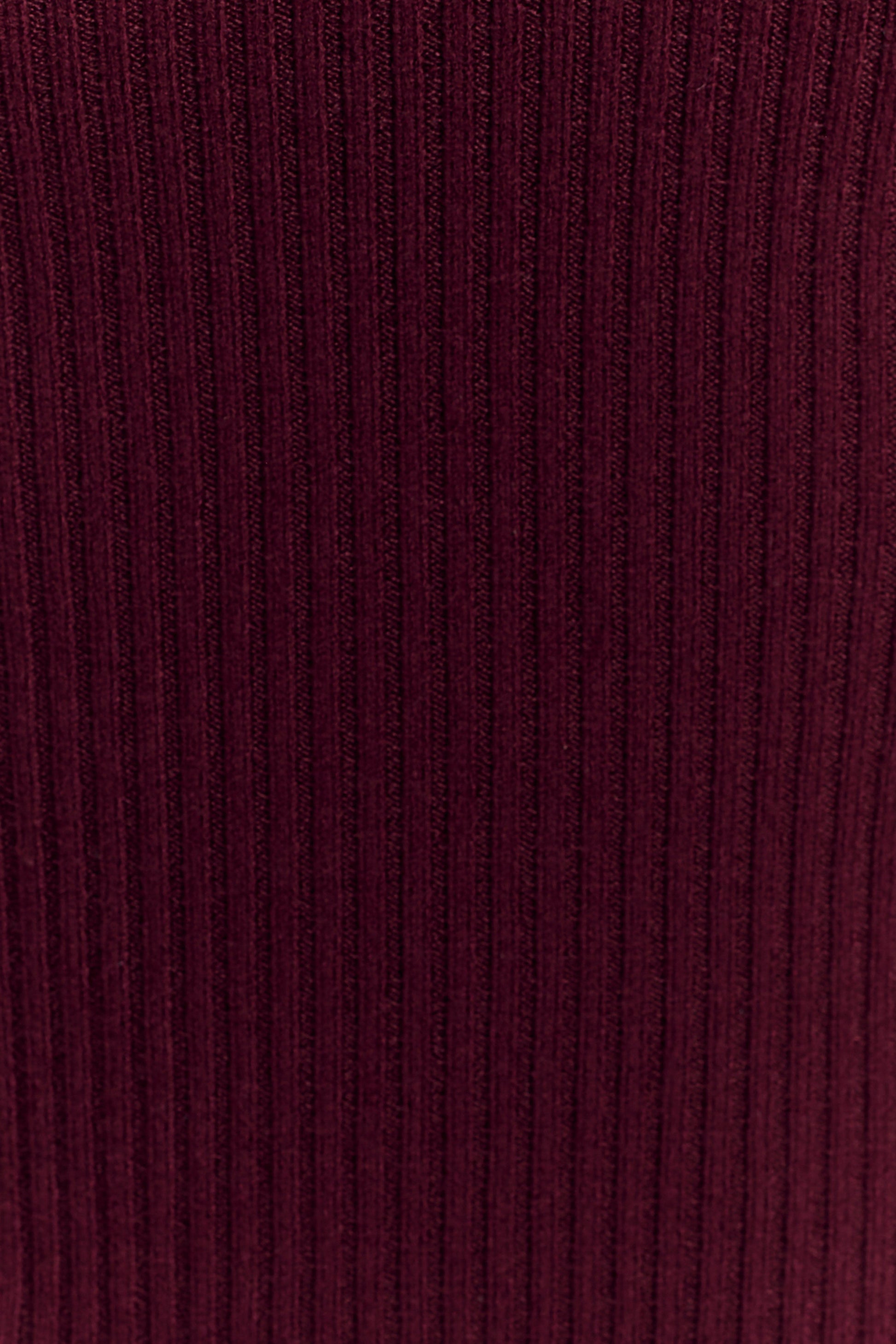 Natalya Ribbed Knit Cami Top - Merlot #5