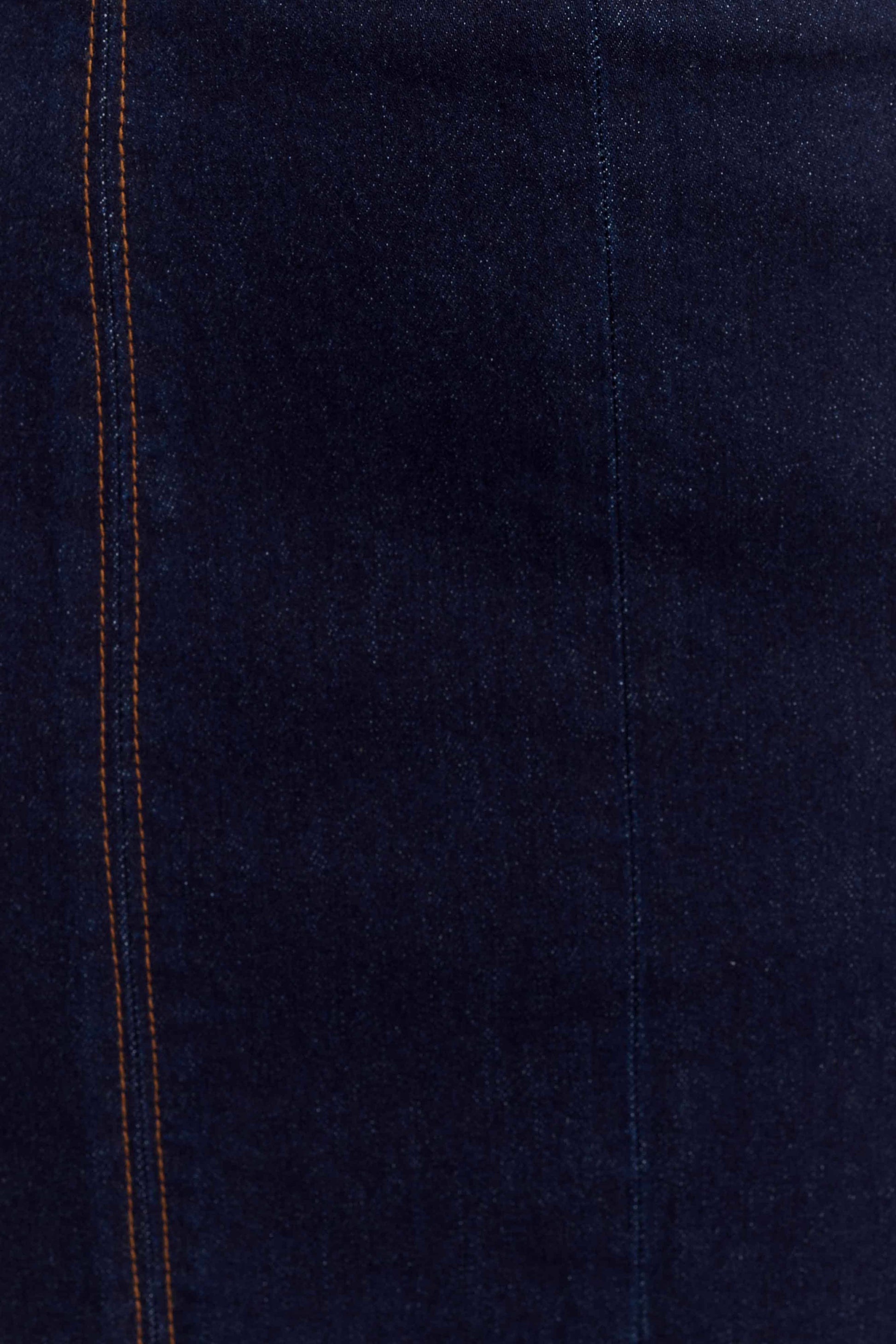 Shauna Denim Halter Midi Dress - Indigo Blue #8