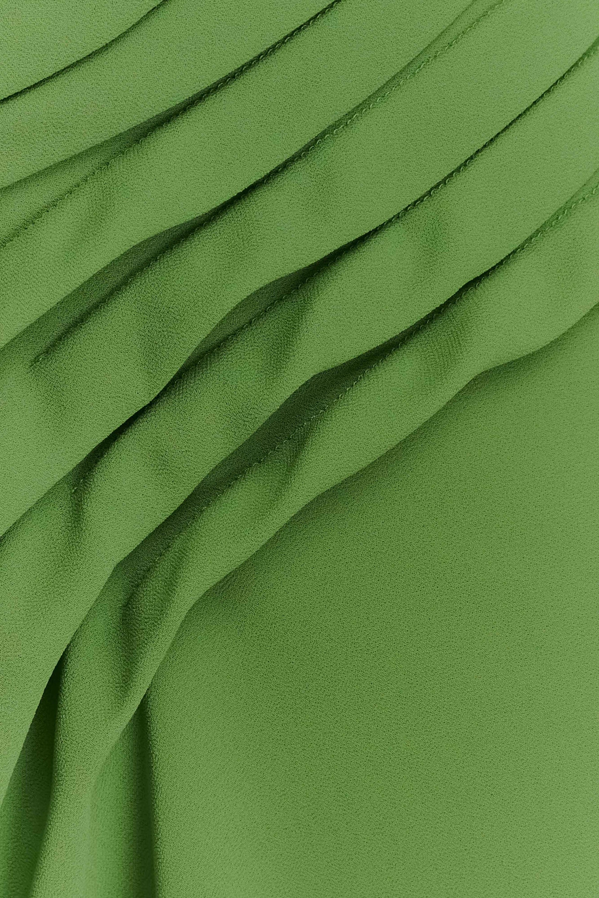 Oria Chiffon Mini Dress - Green #7