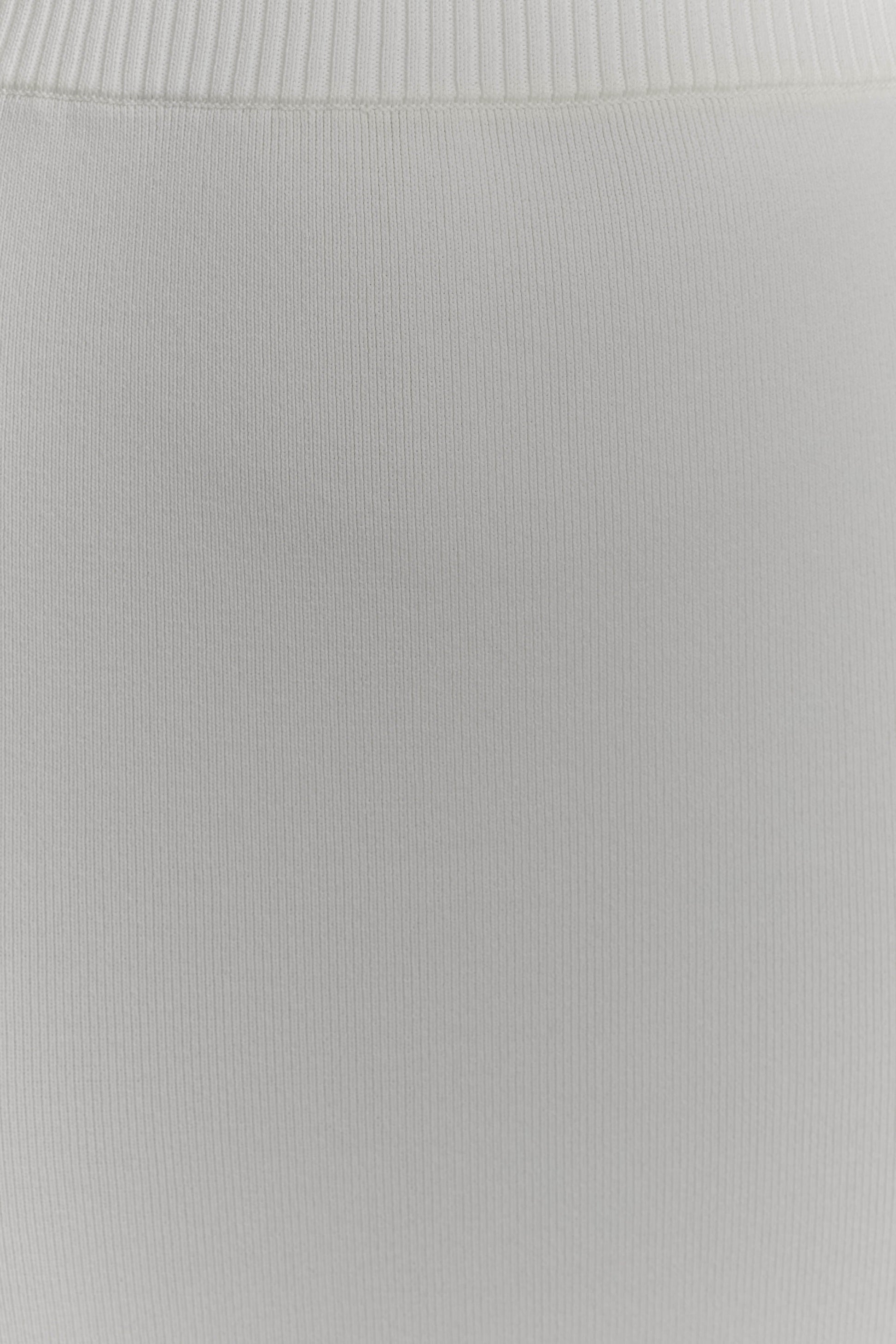 Francisca Mid Rise Knit Maxi Skirt - White #7