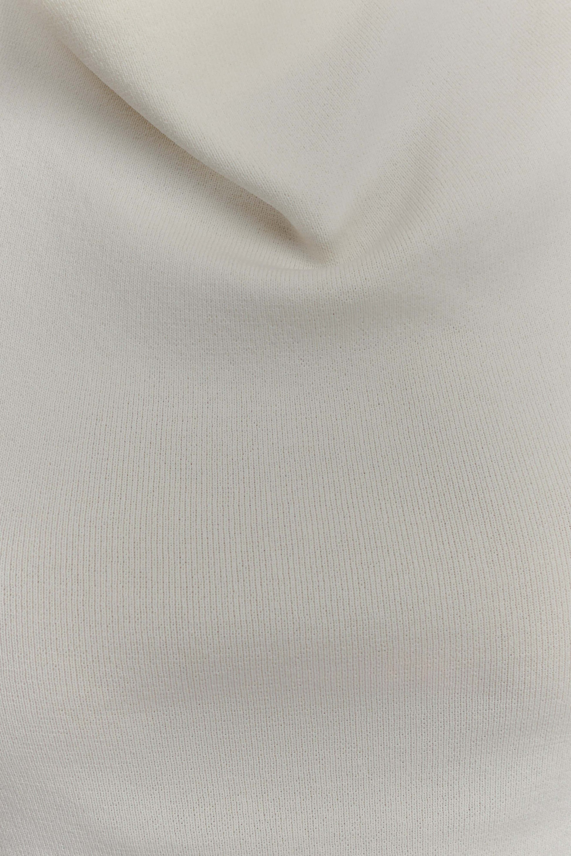 Francisca Cowl Neck Knit Top - White #7