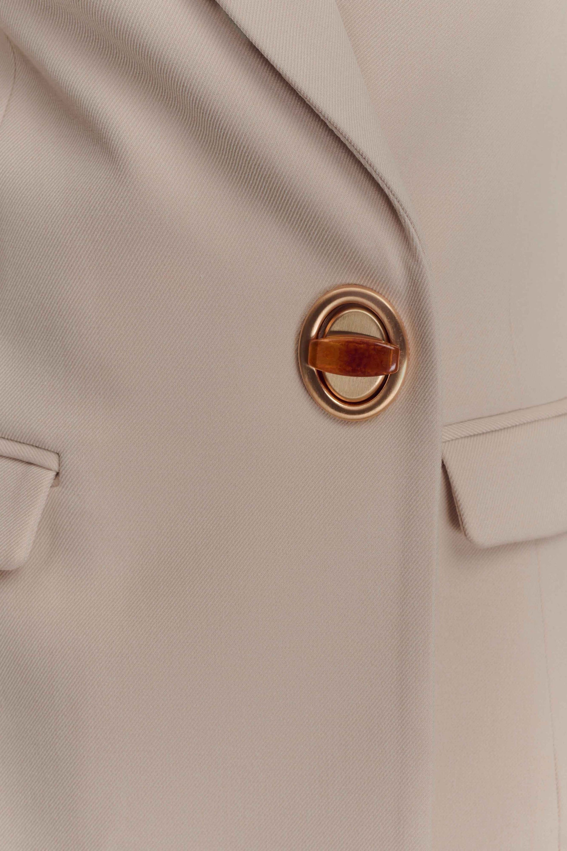 Max Cinched Waist Blazer - Ivory Stone #7