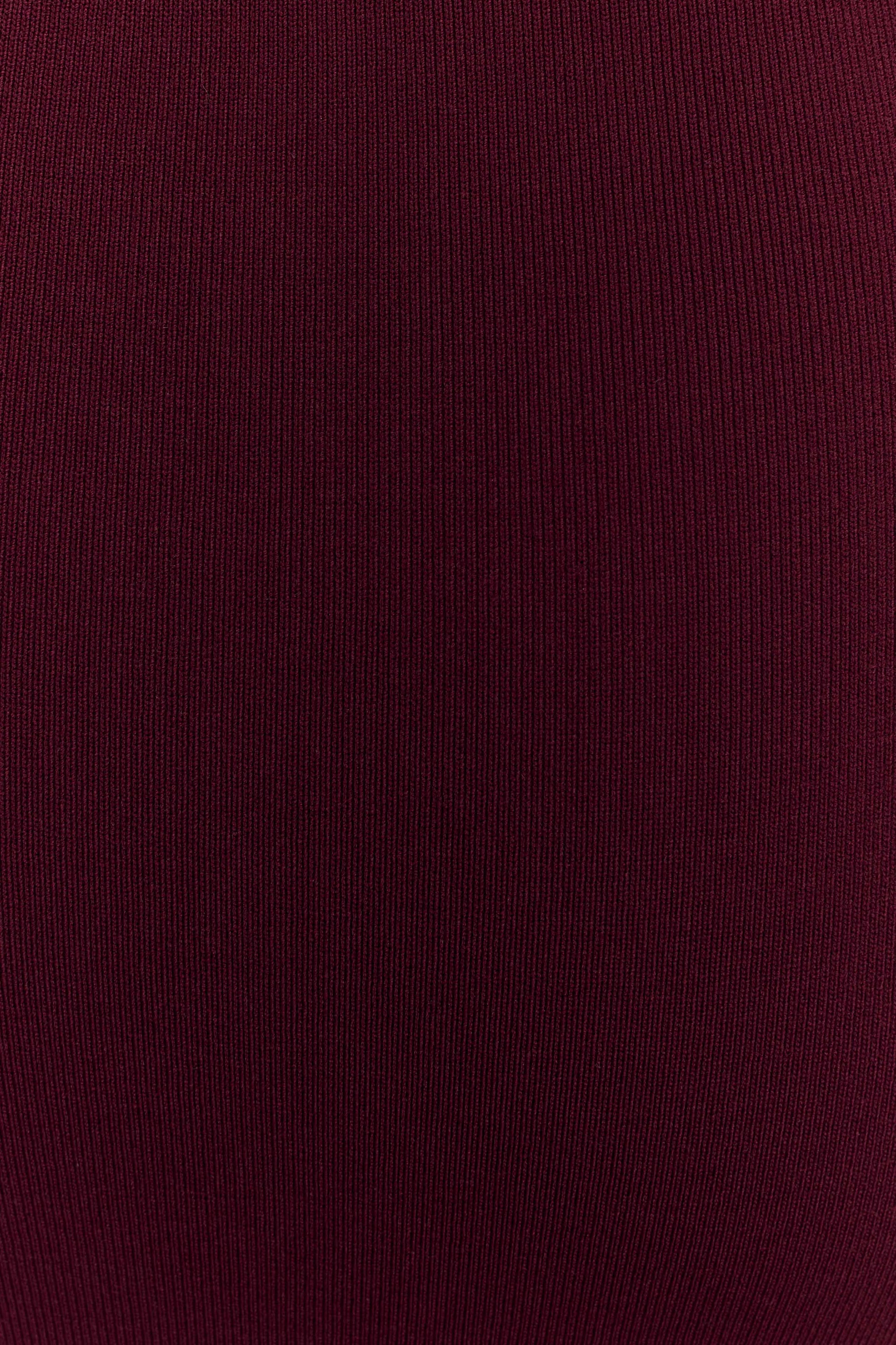 Francisca Mid Rise Knit Maxi Skirt - Merlot #7