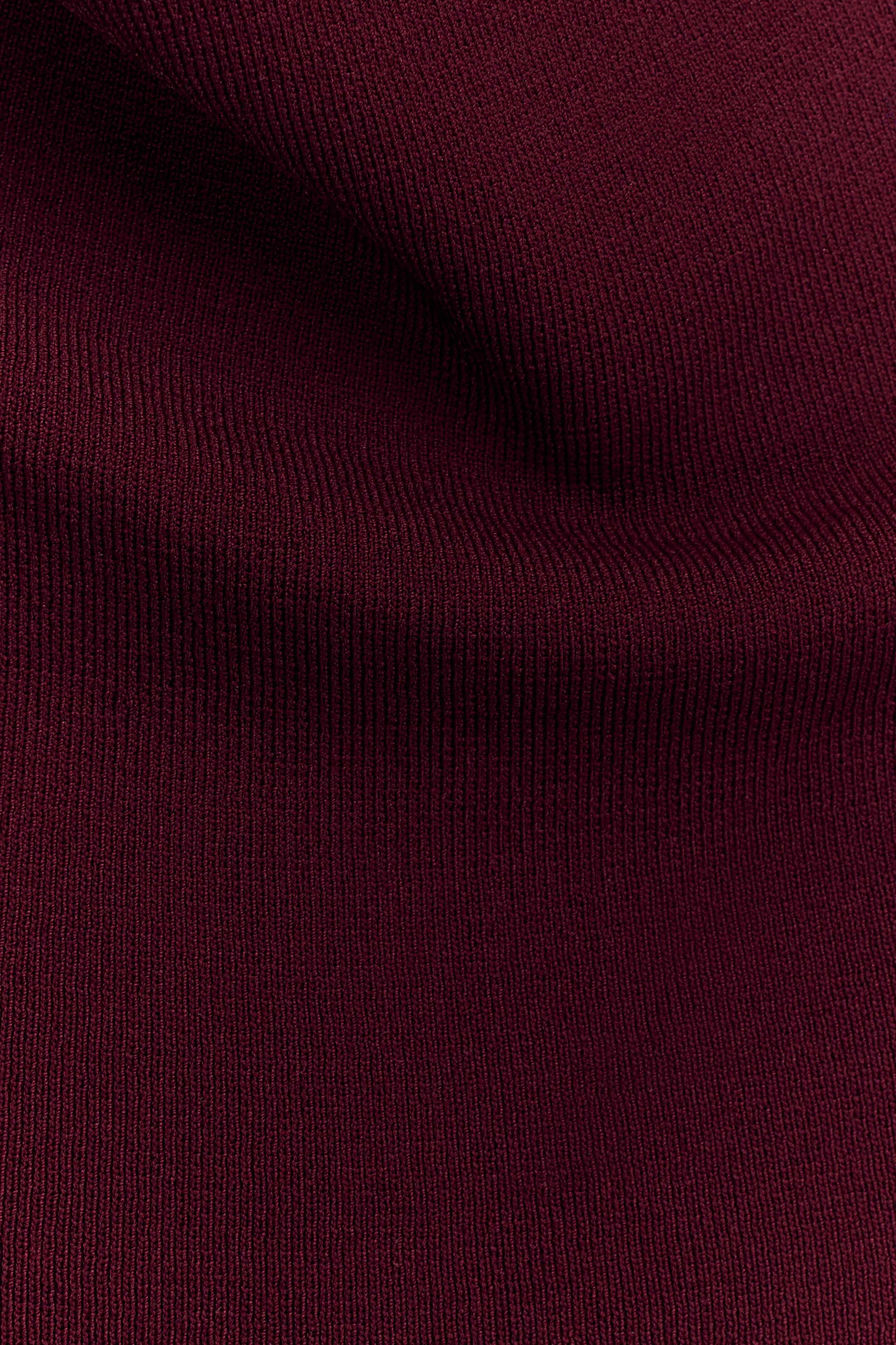 Francisca Cowl Neck Knit Top - Merlot #7