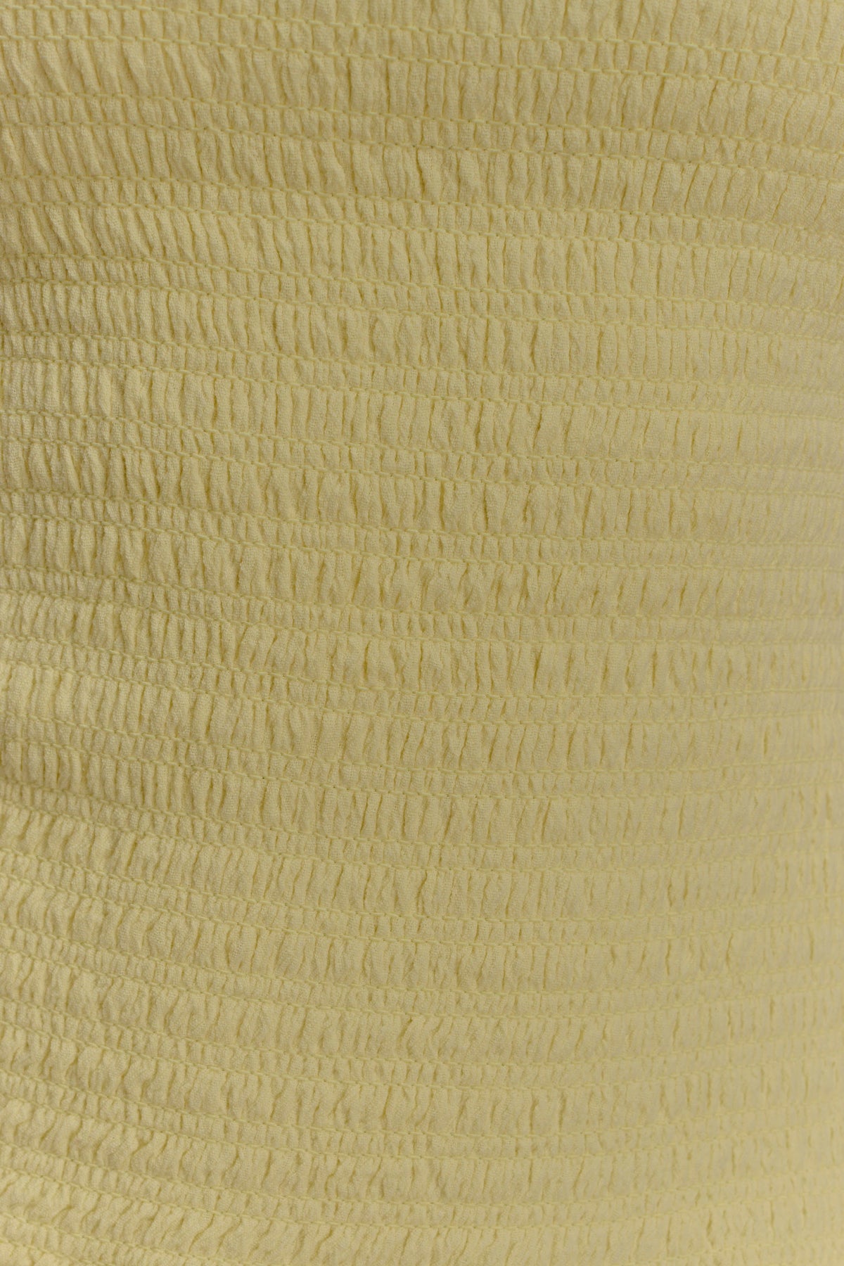 Maureen Cotton Shirring Maxi Dress - Lemon #7